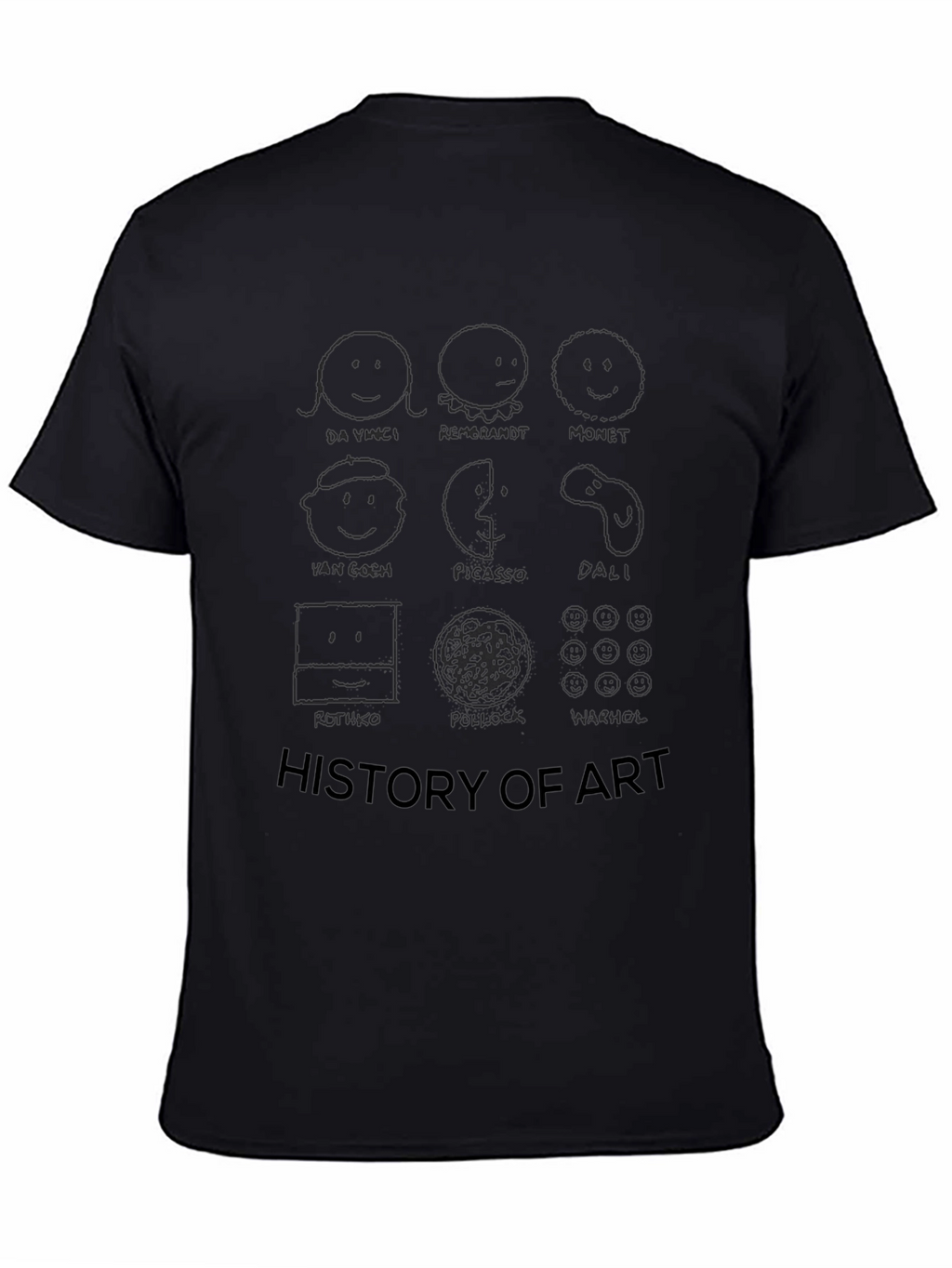 History of Art Black T-Shirt