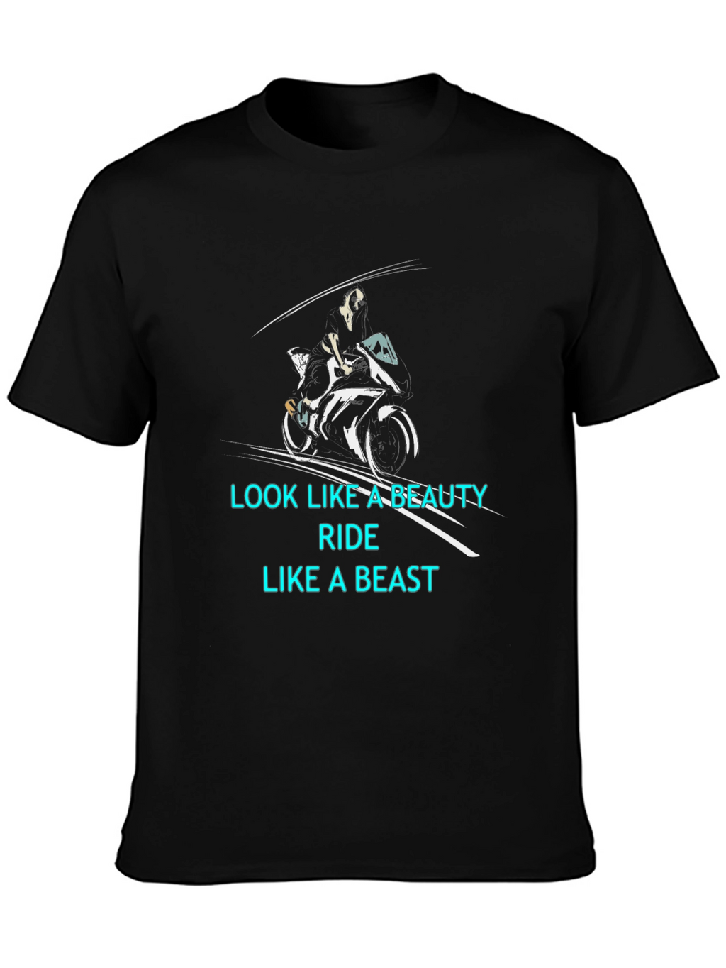 Beauty and Beast Biker T-Shirt
