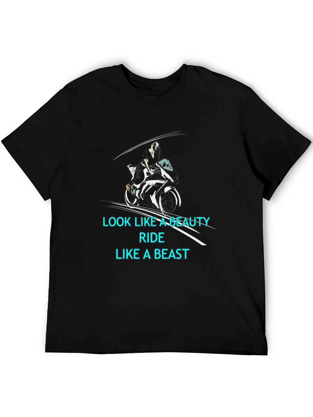 Beauty and Beast Biker T-Shirt