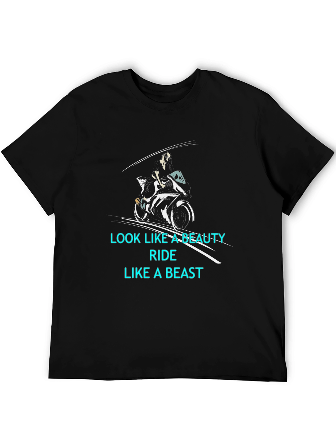 Beauty and Beast Biker T-Shirt