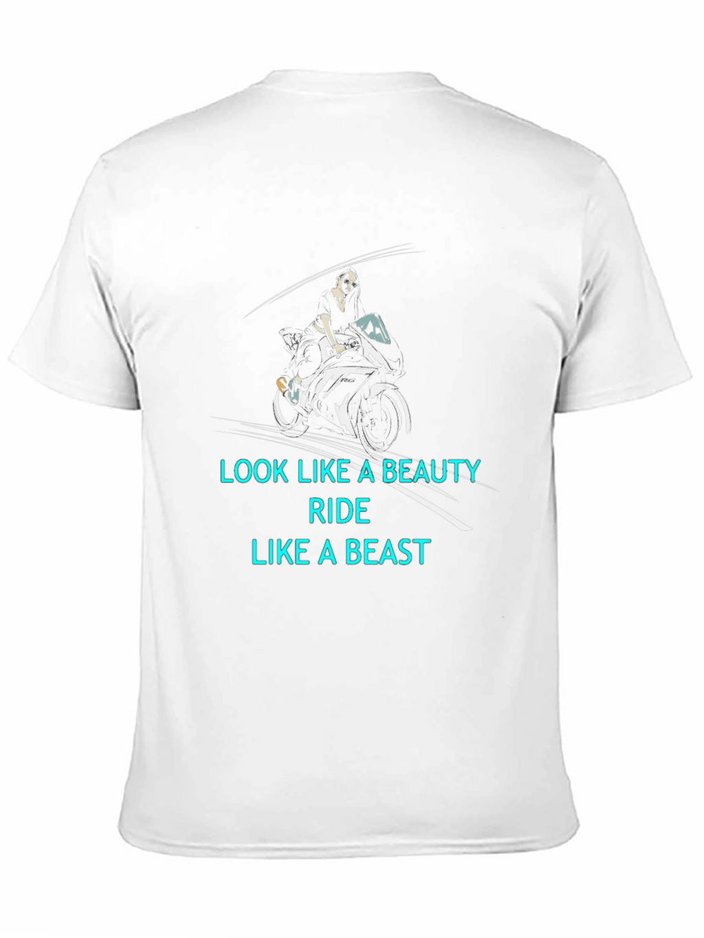 Beauty and Beast Biker T-Shirt