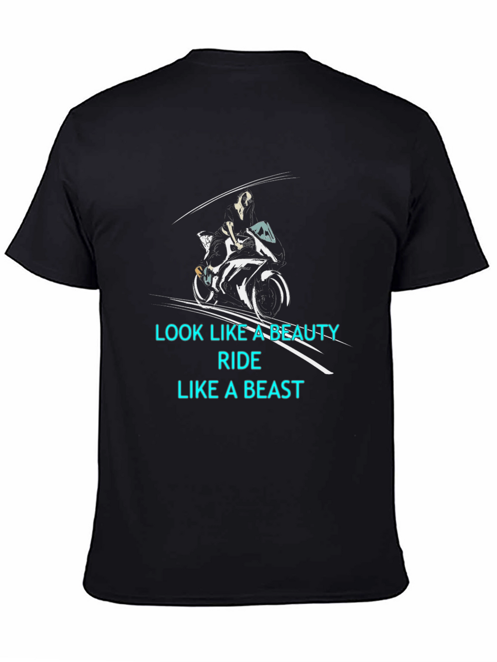 Beauty and Beast Biker T-Shirt