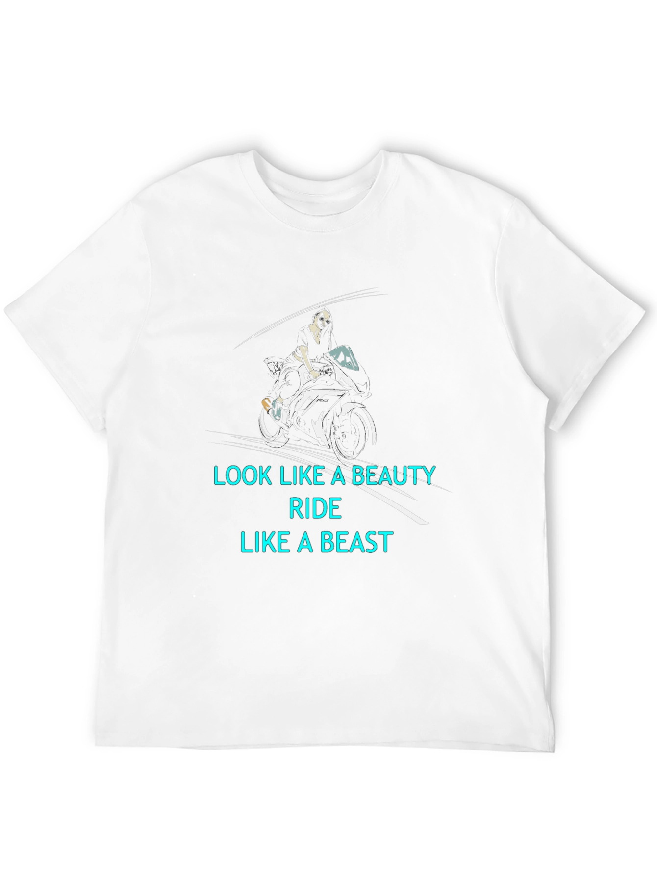 Beauty and Beast Biker T-Shirt