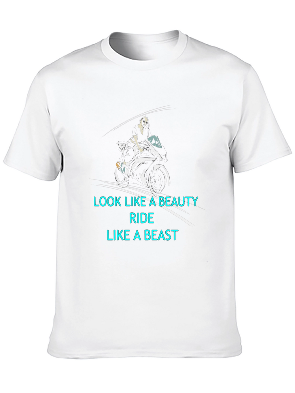 Beauty and Beast Biker T-Shirt
