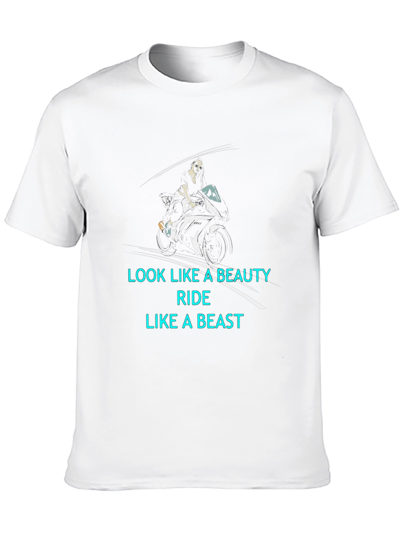 Beauty and Beast Biker T-Shirt