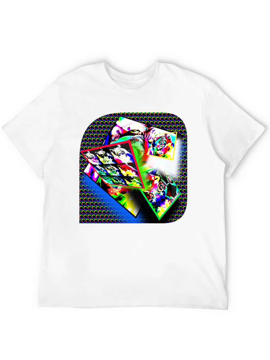 Abstract Art Graphic Print Black T-Shirt