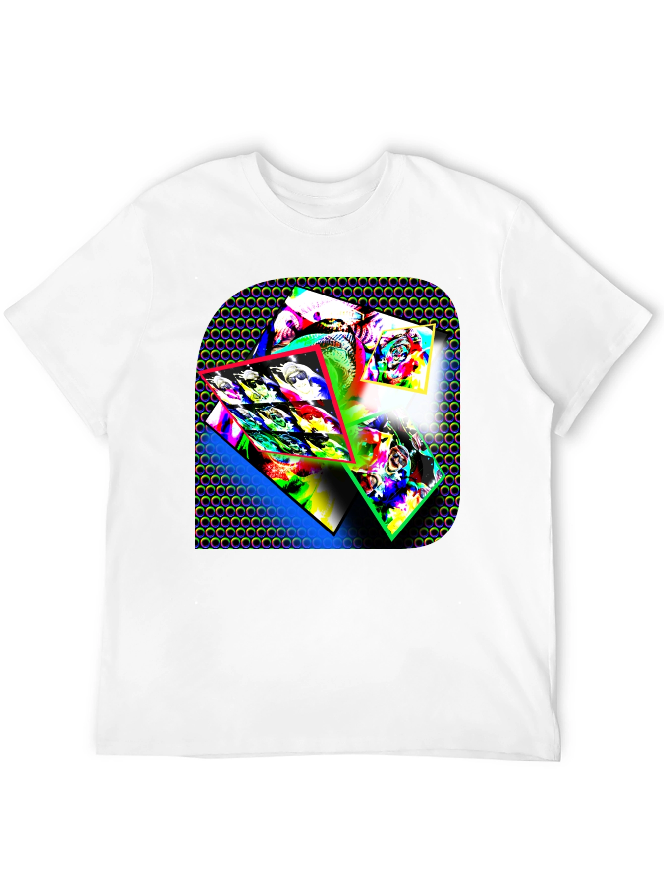 Abstract Art Graphic Print Black T-Shirt