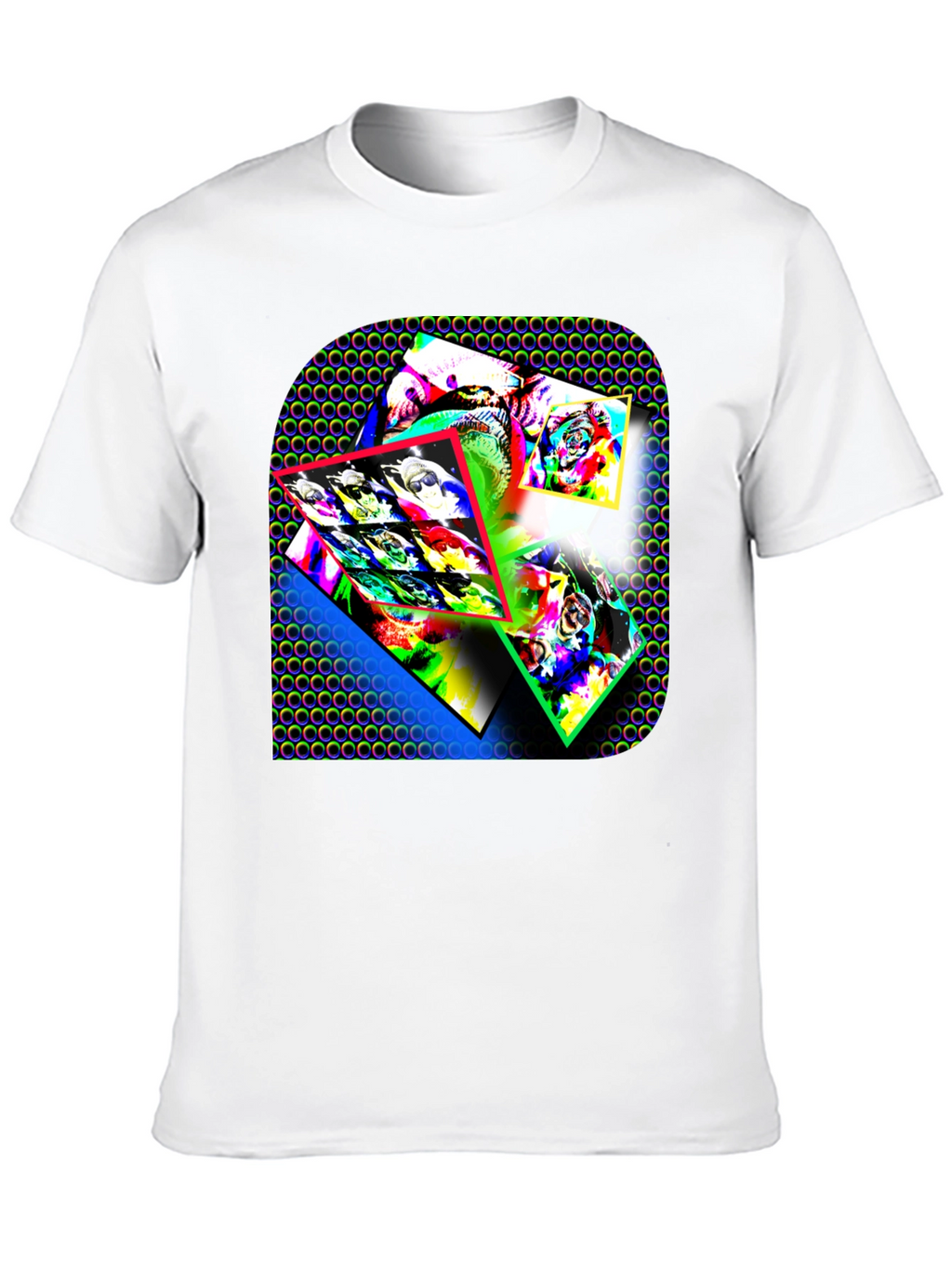Abstract Art Graphic Print Black T-Shirt