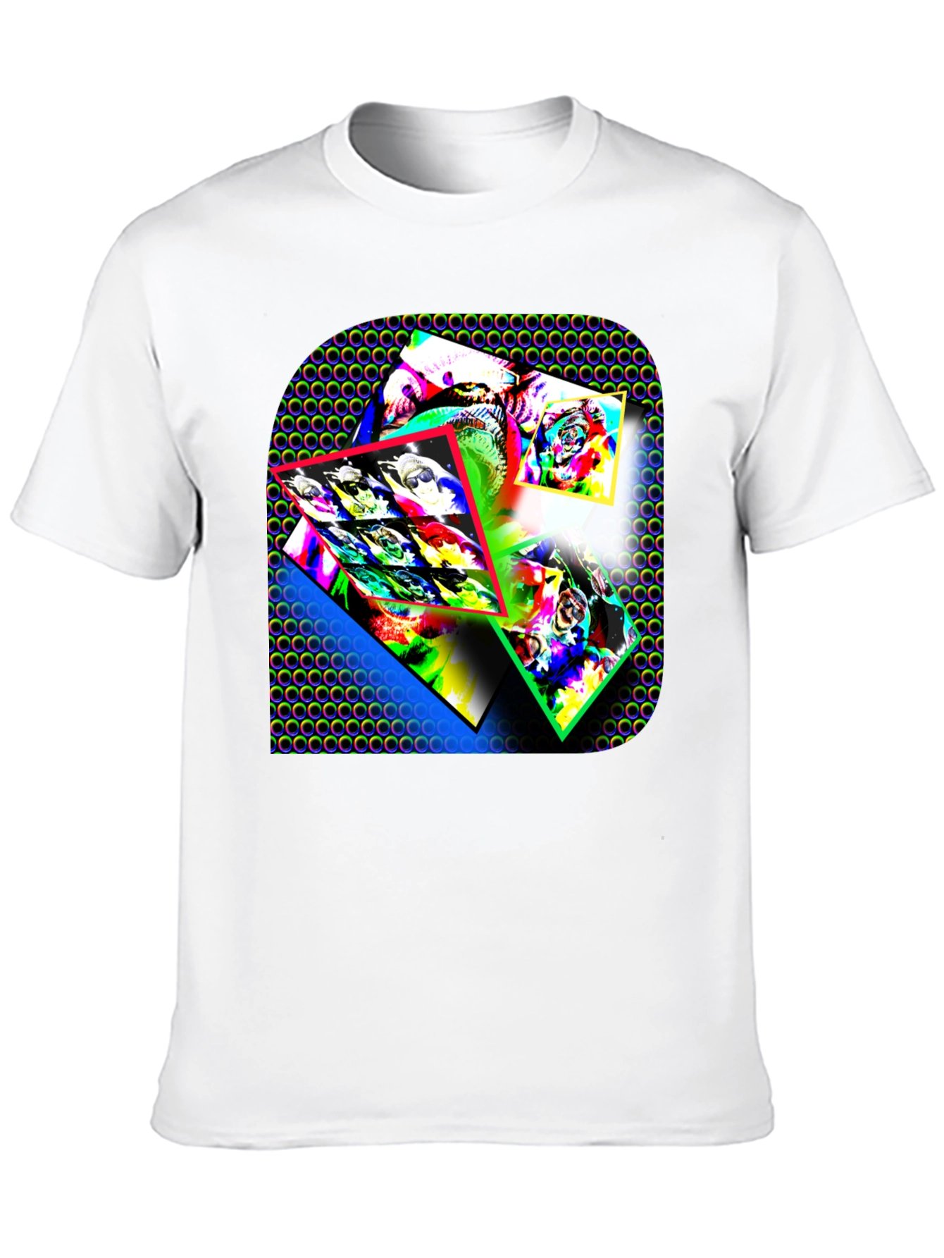 Abstract Art Graphic Print Black T-Shirt