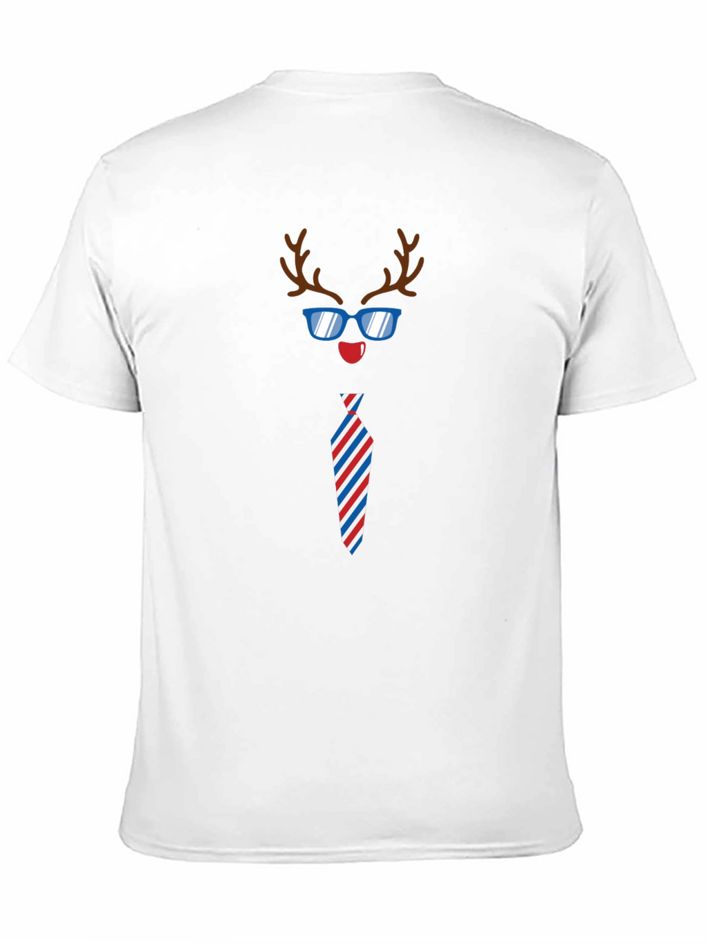 Funny Reindeer Tie Holiday T-Shirt