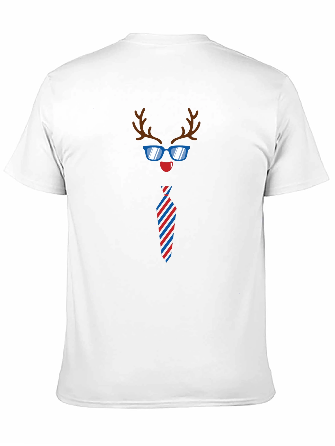 Funny Reindeer Tie Holiday T-Shirt