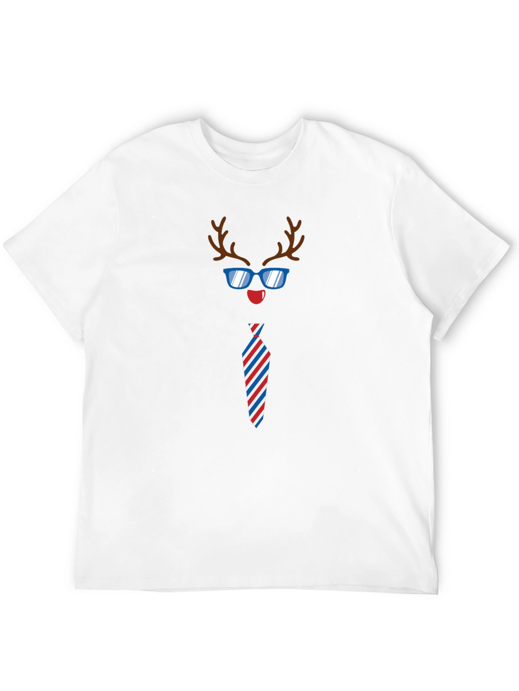 Funny Reindeer Tie Holiday T-Shirt