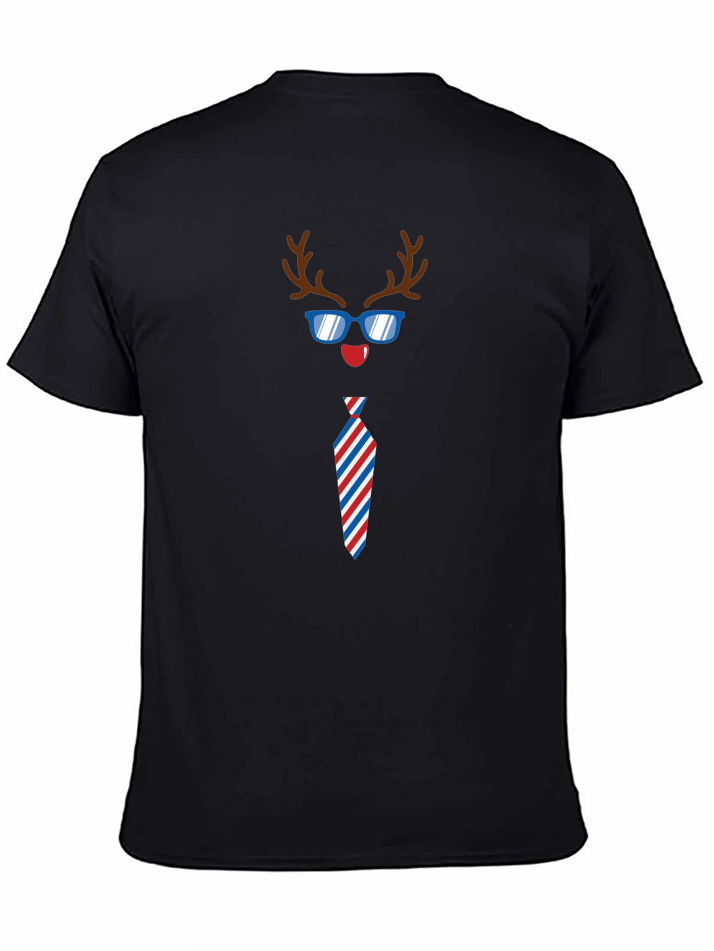 Funny Reindeer Tie Holiday T-Shirt
