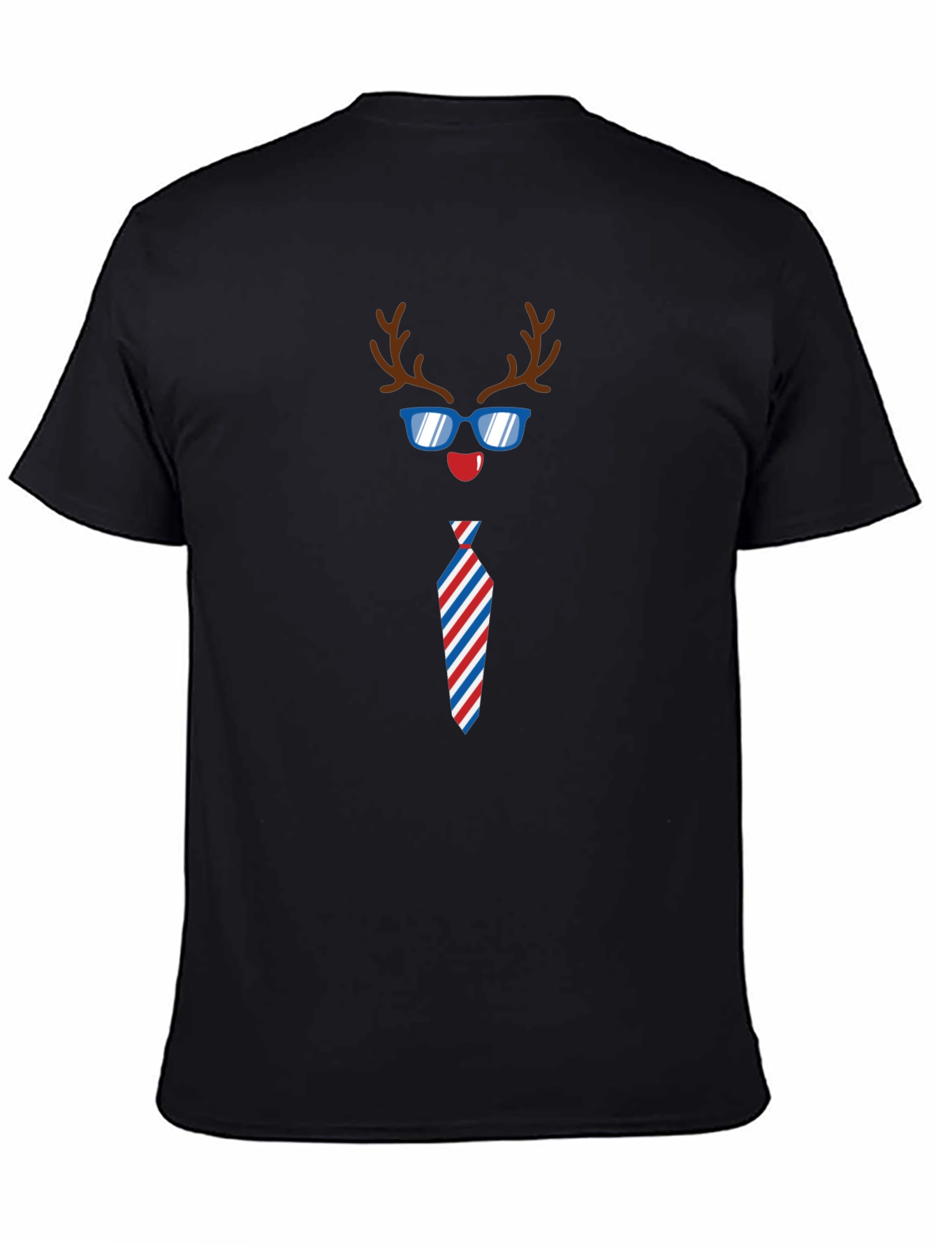 Funny Reindeer Tie Holiday T-Shirt