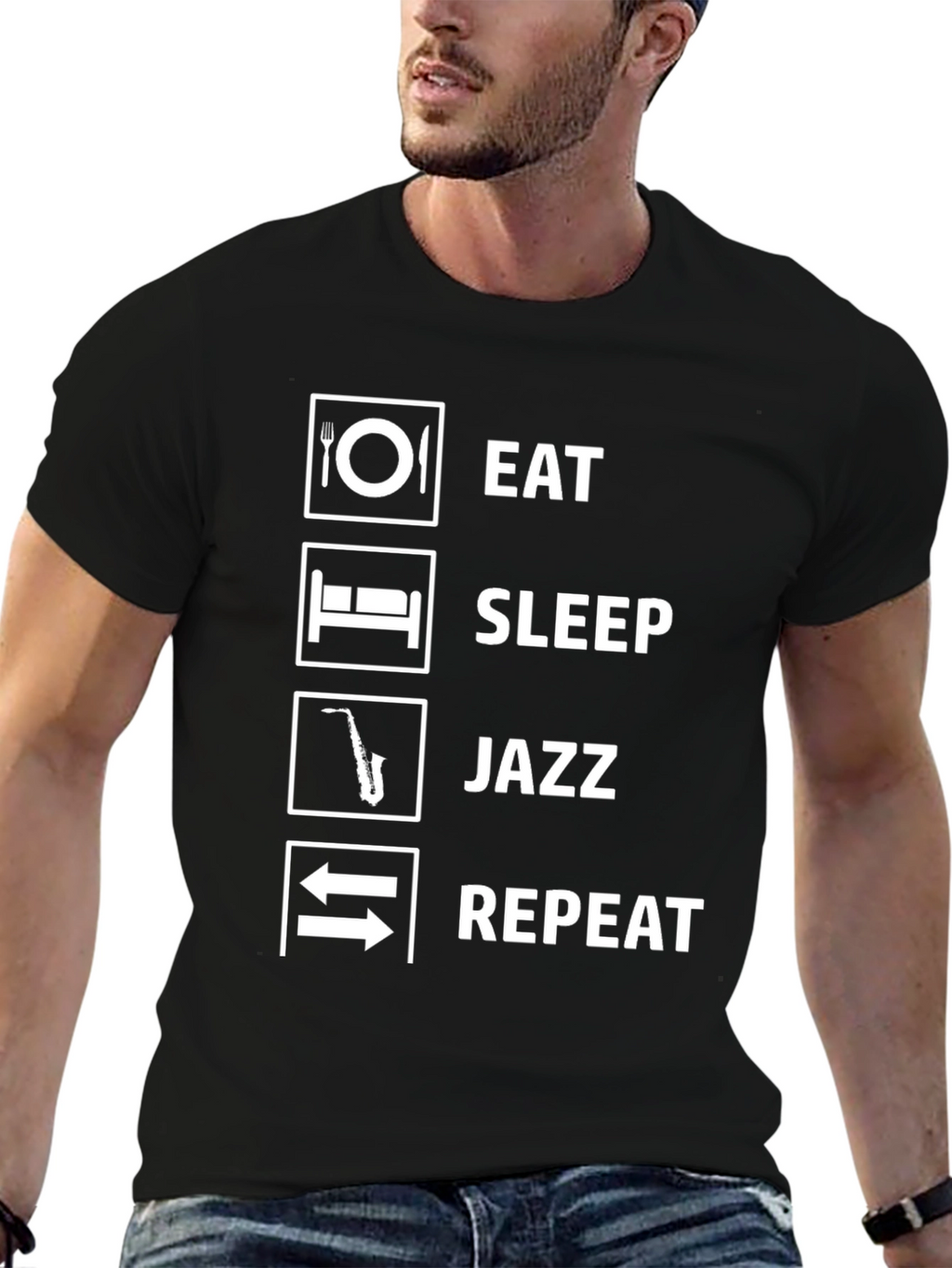 Eat Sleep Jazz Repeat T-Shirt