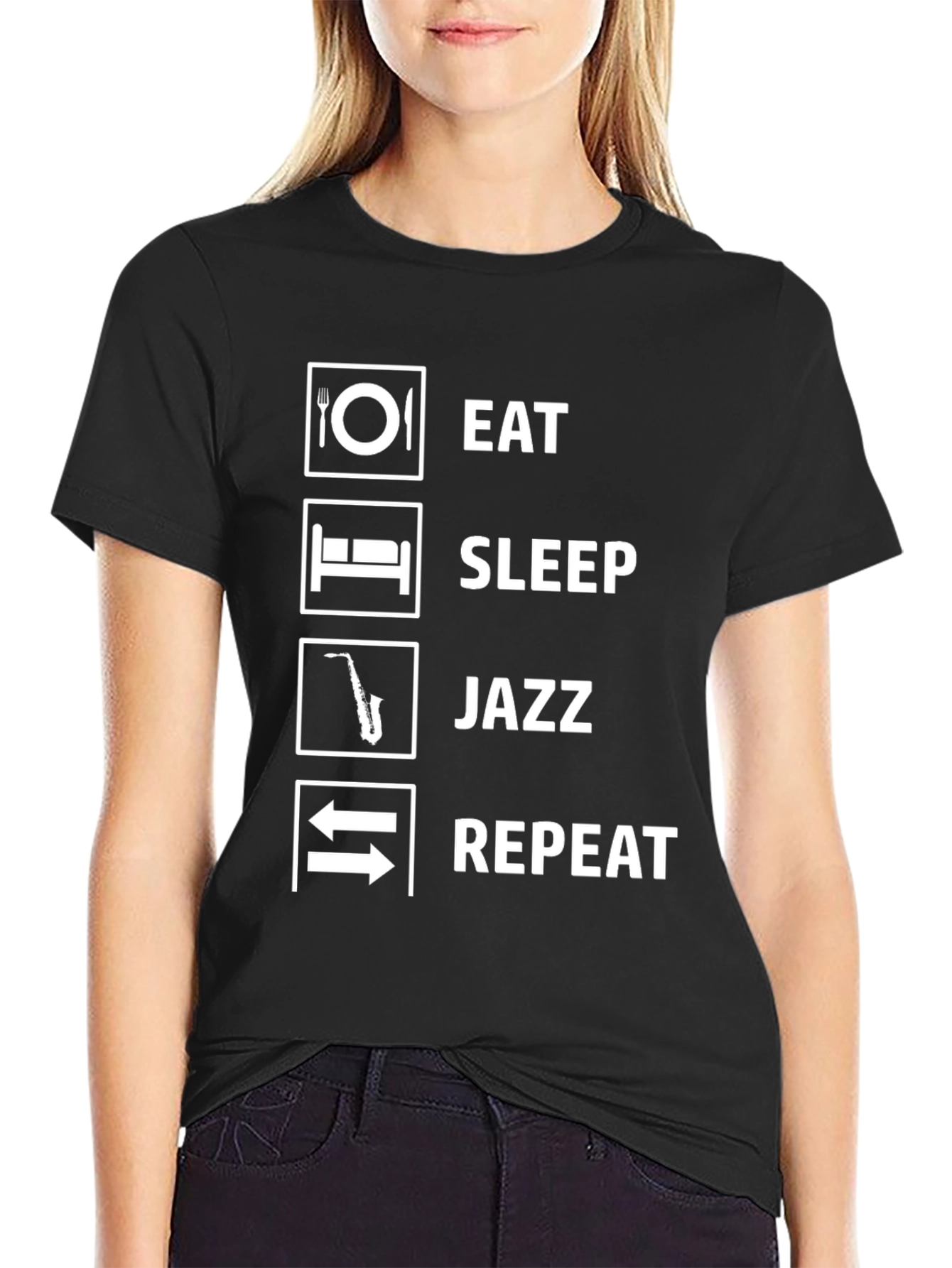 Eat Sleep Jazz Repeat T-Shirt