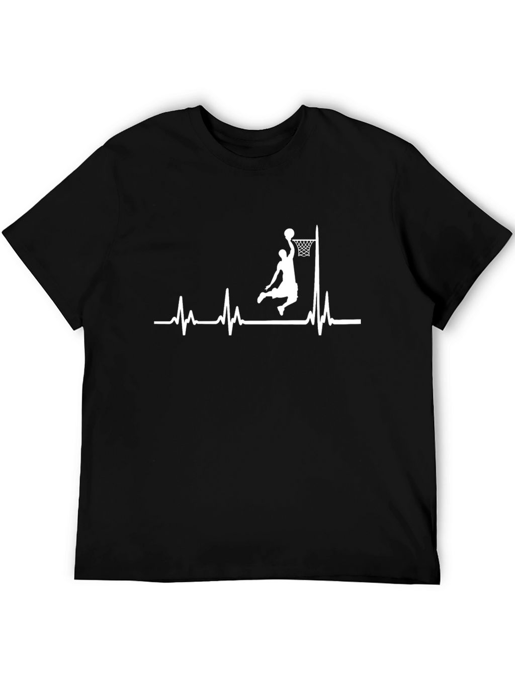 Basketball Heartbeat Graphic T-Shirt