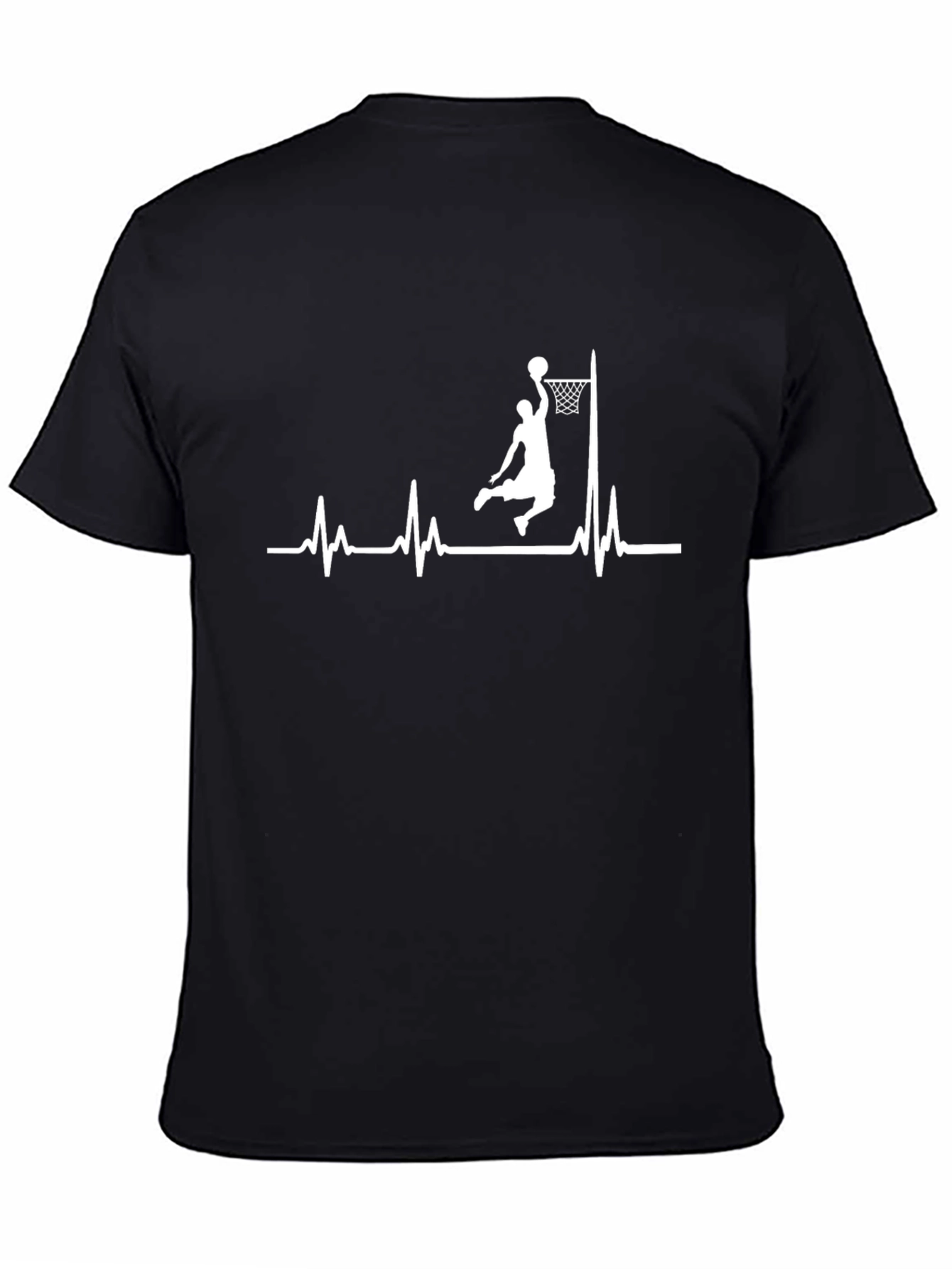 Basketball Heartbeat Graphic T-Shirt