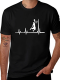 Basketball Heartbeat Graphic T-Shirt