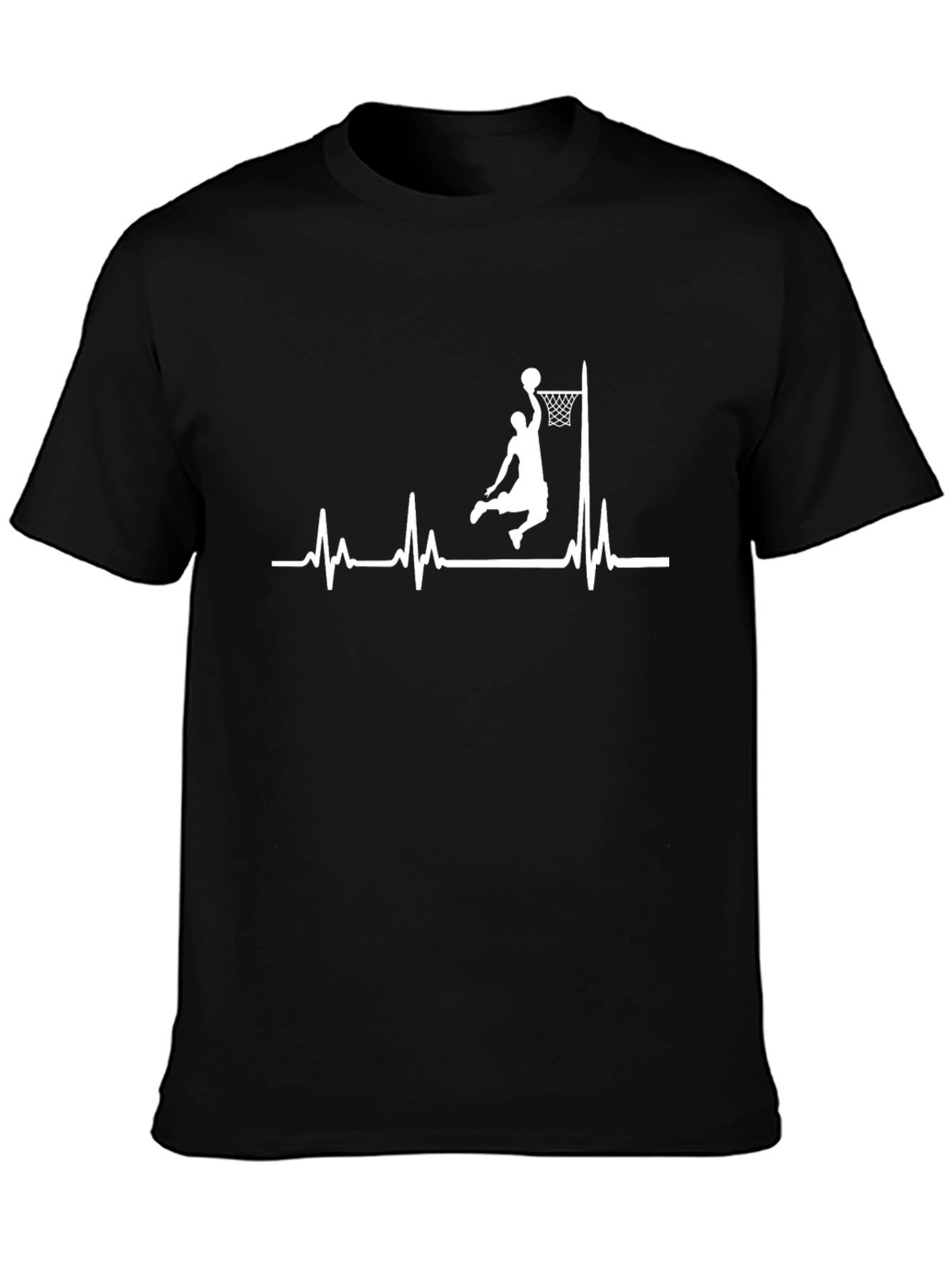Basketball Heartbeat Graphic T-Shirt