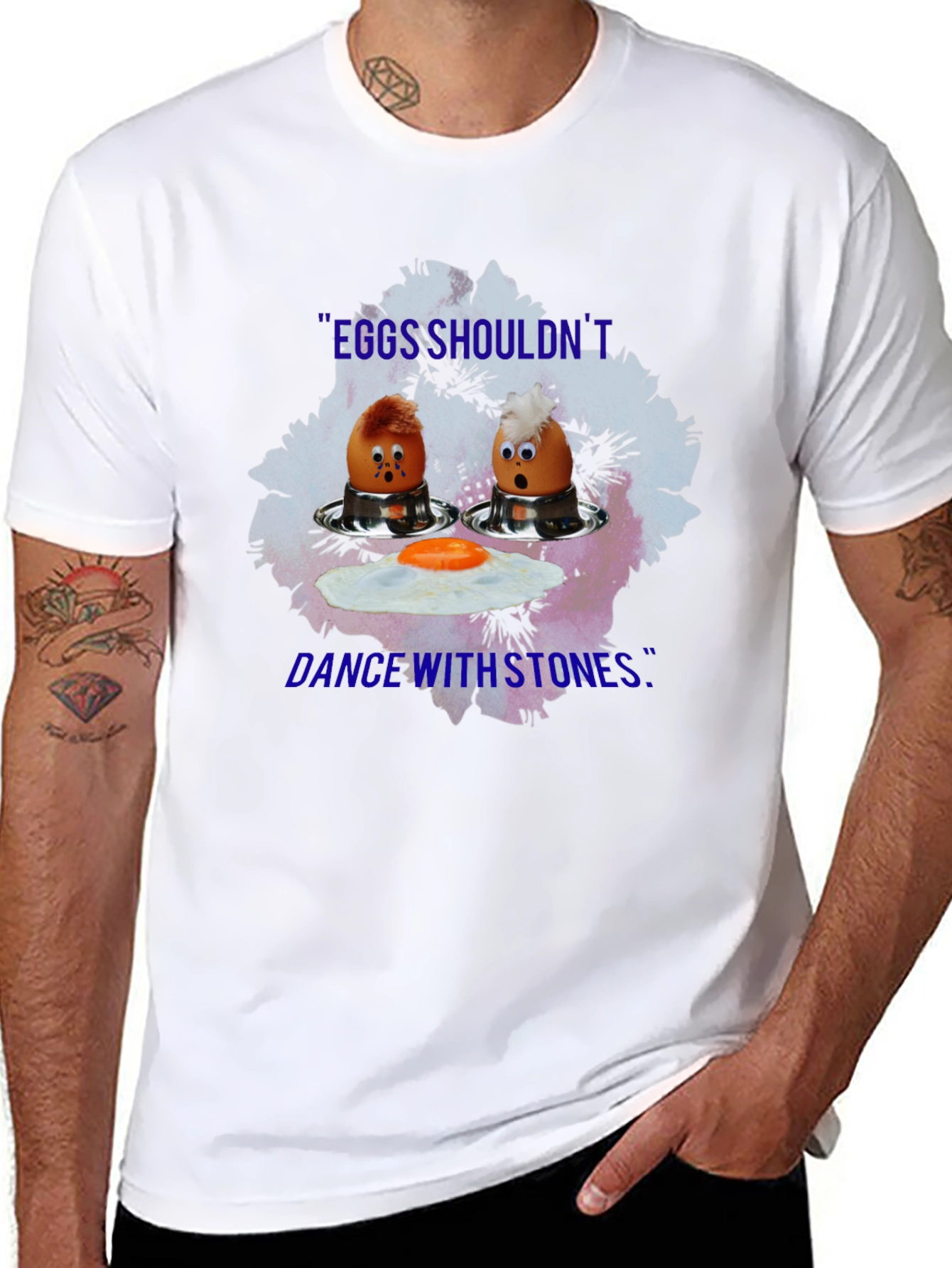 Eggs Dance With Stones Black T-Shirt
