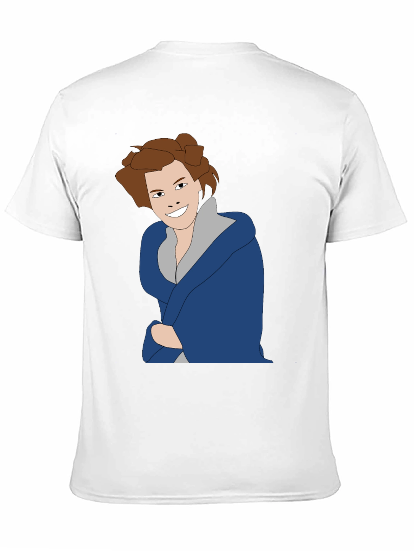 Cartoon Character Graphic Tee - Black