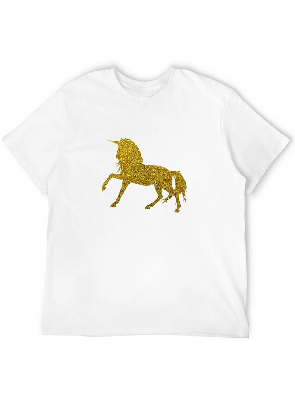 Glitter Unicorn Black T-Shirt