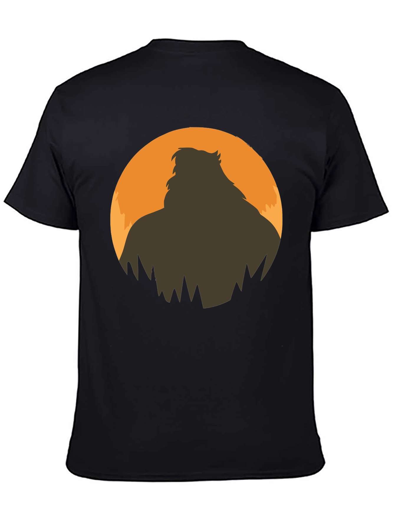 Bigfoot Silhouette Graphic Tee - Mens Black T-Shirt