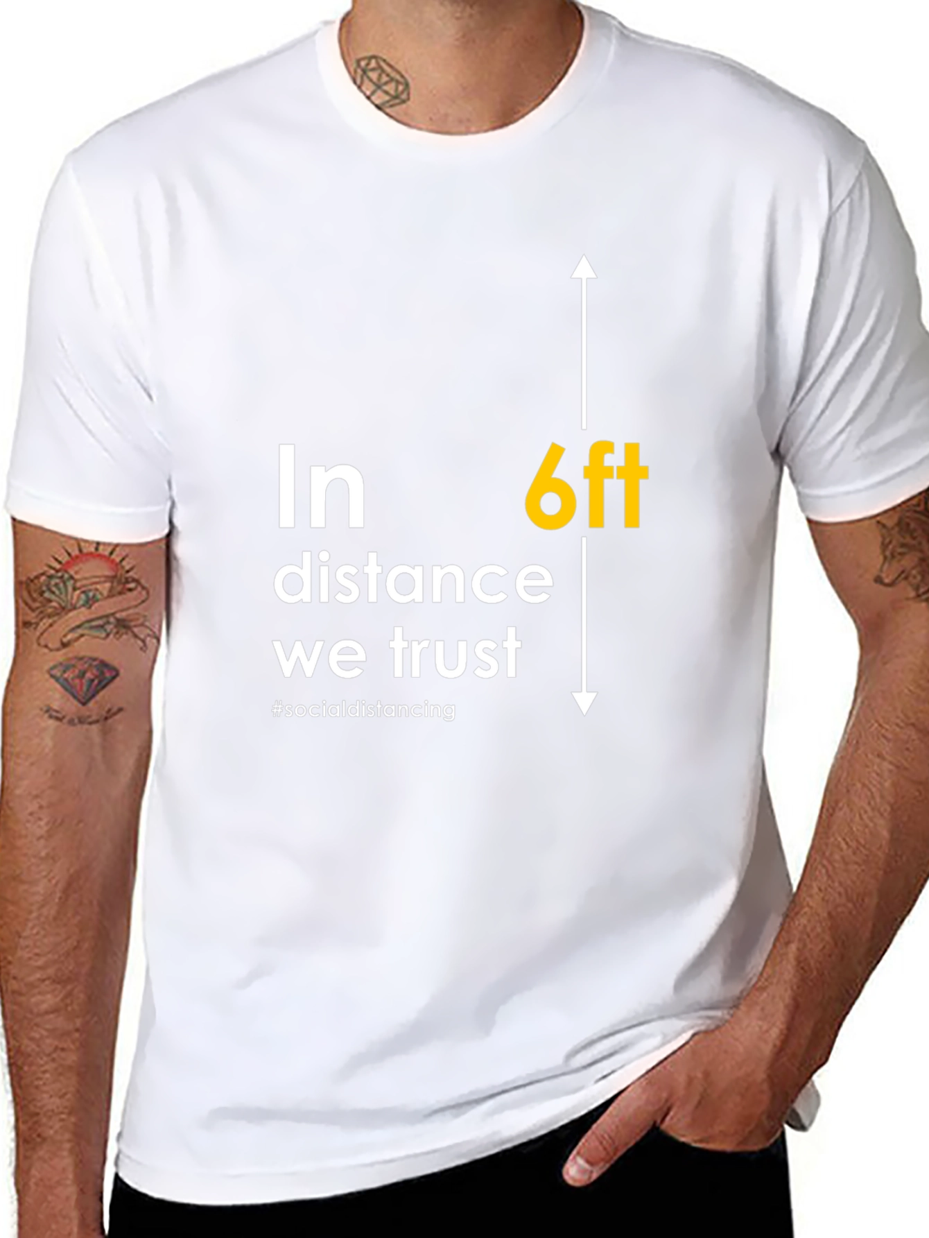 6ft Distance Trust T-Shirt - Social Distancing