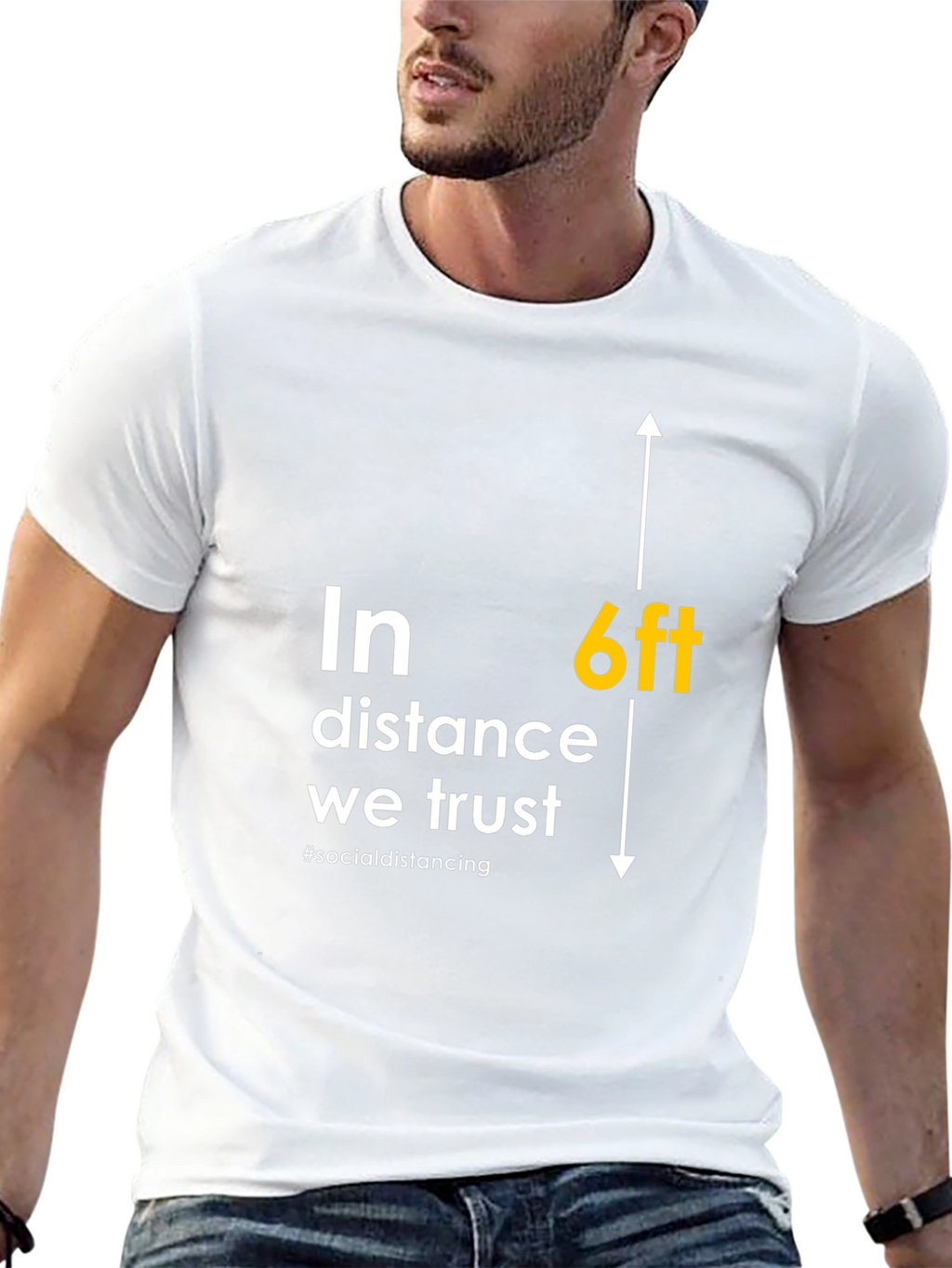 6ft Distance Trust T-Shirt - Social Distancing