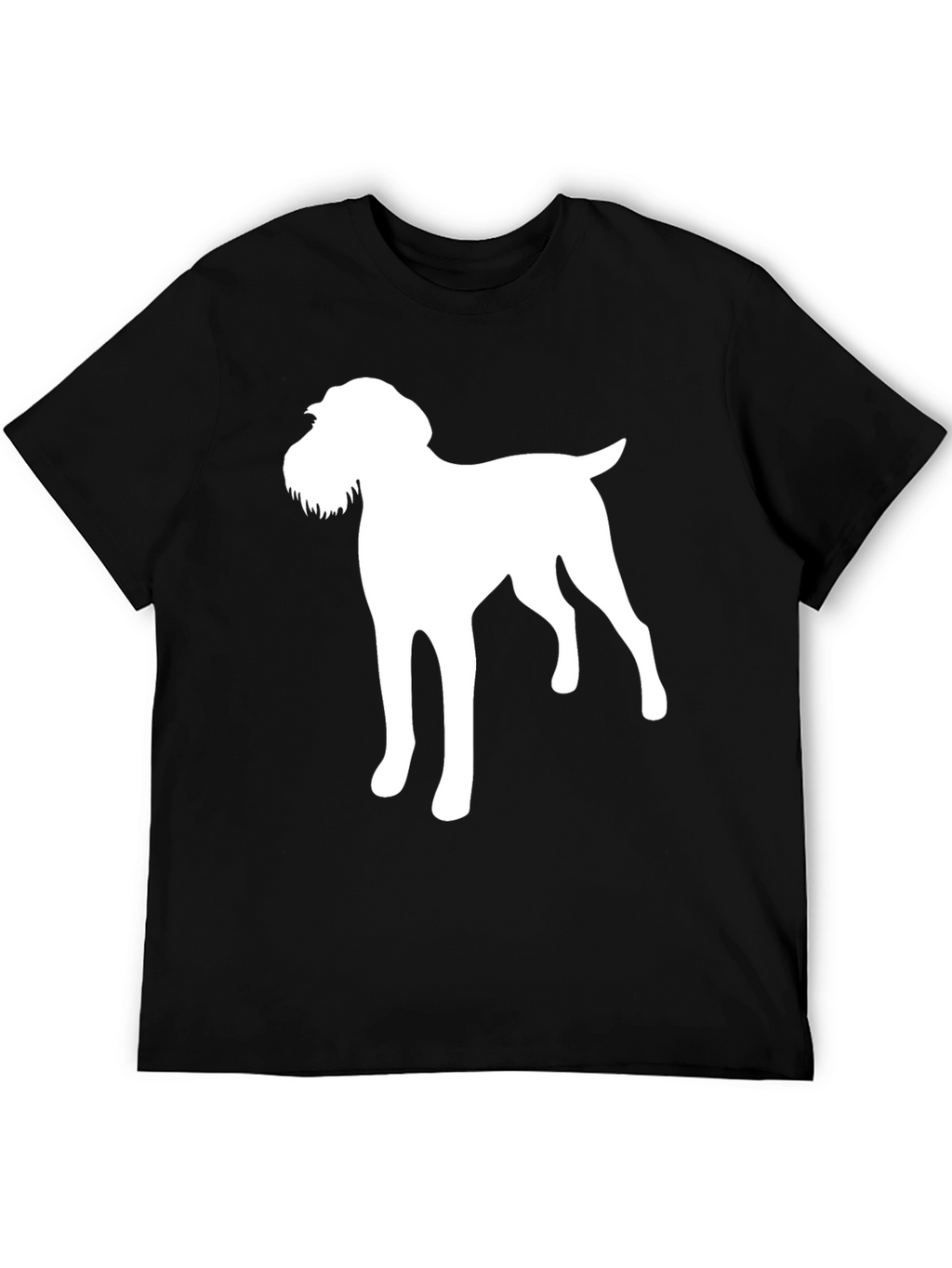 Dog Silhouette Graphic Tee - Black T-Shirt