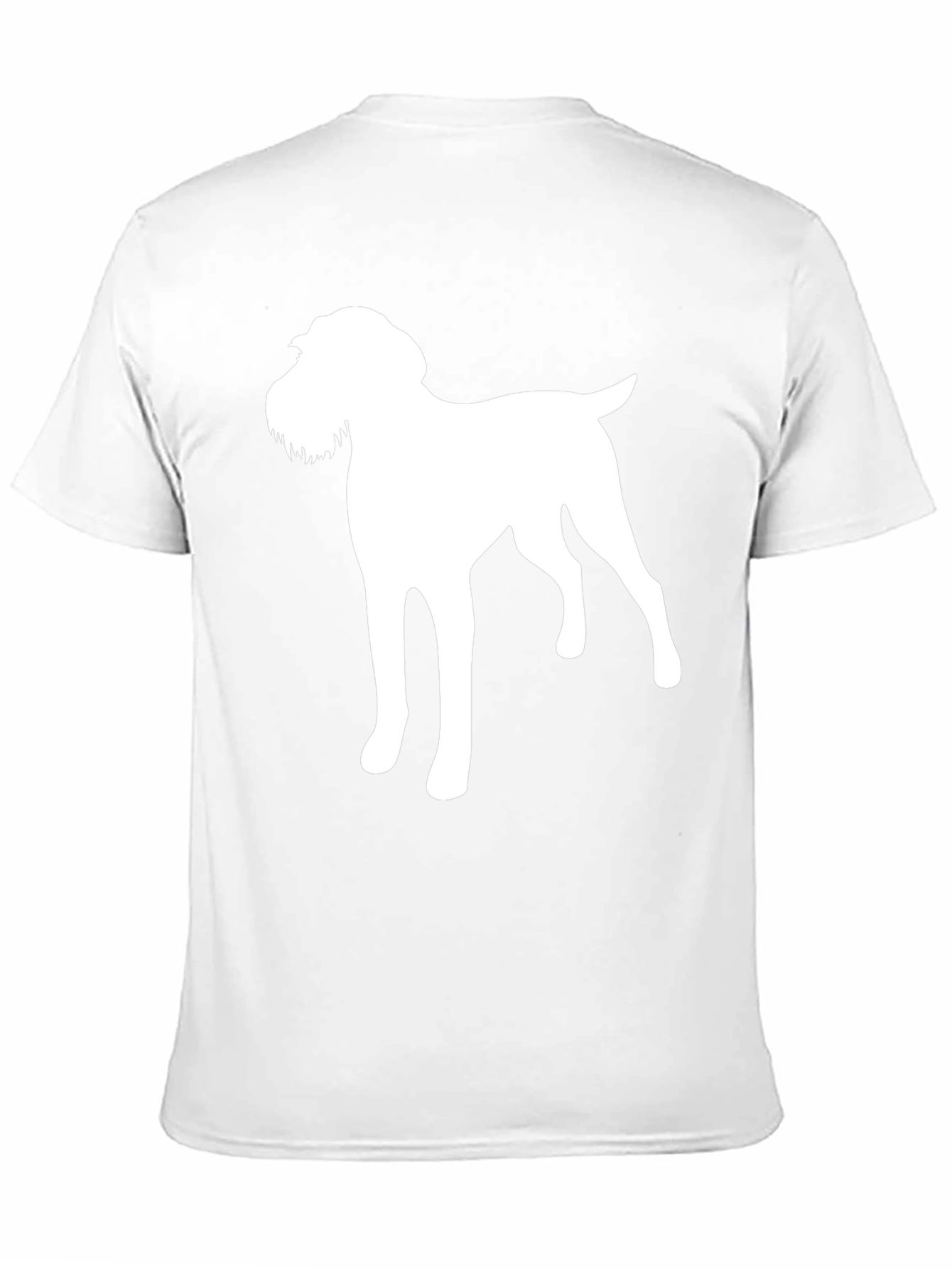 Dog Silhouette Graphic Tee - Black T-Shirt