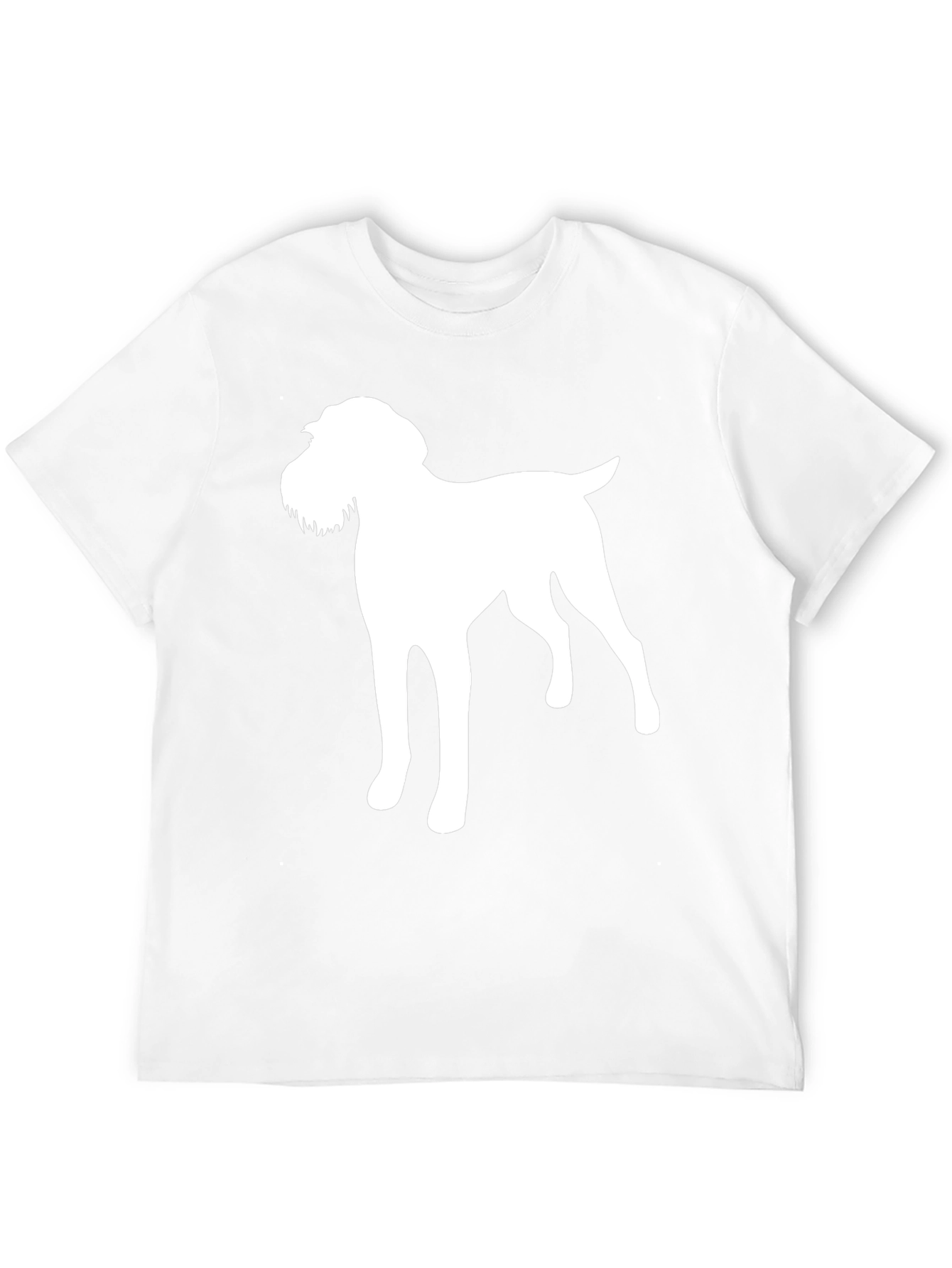 Dog Silhouette Graphic Tee - Black T-Shirt