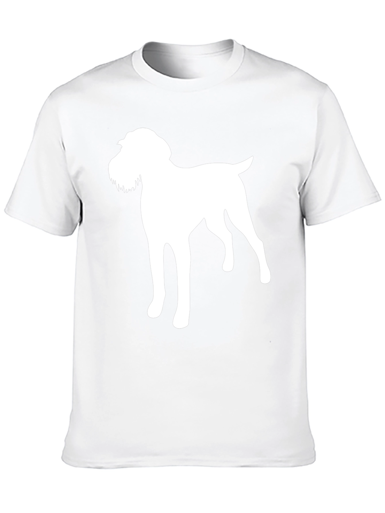 Dog Silhouette Graphic Tee - Black T-Shirt