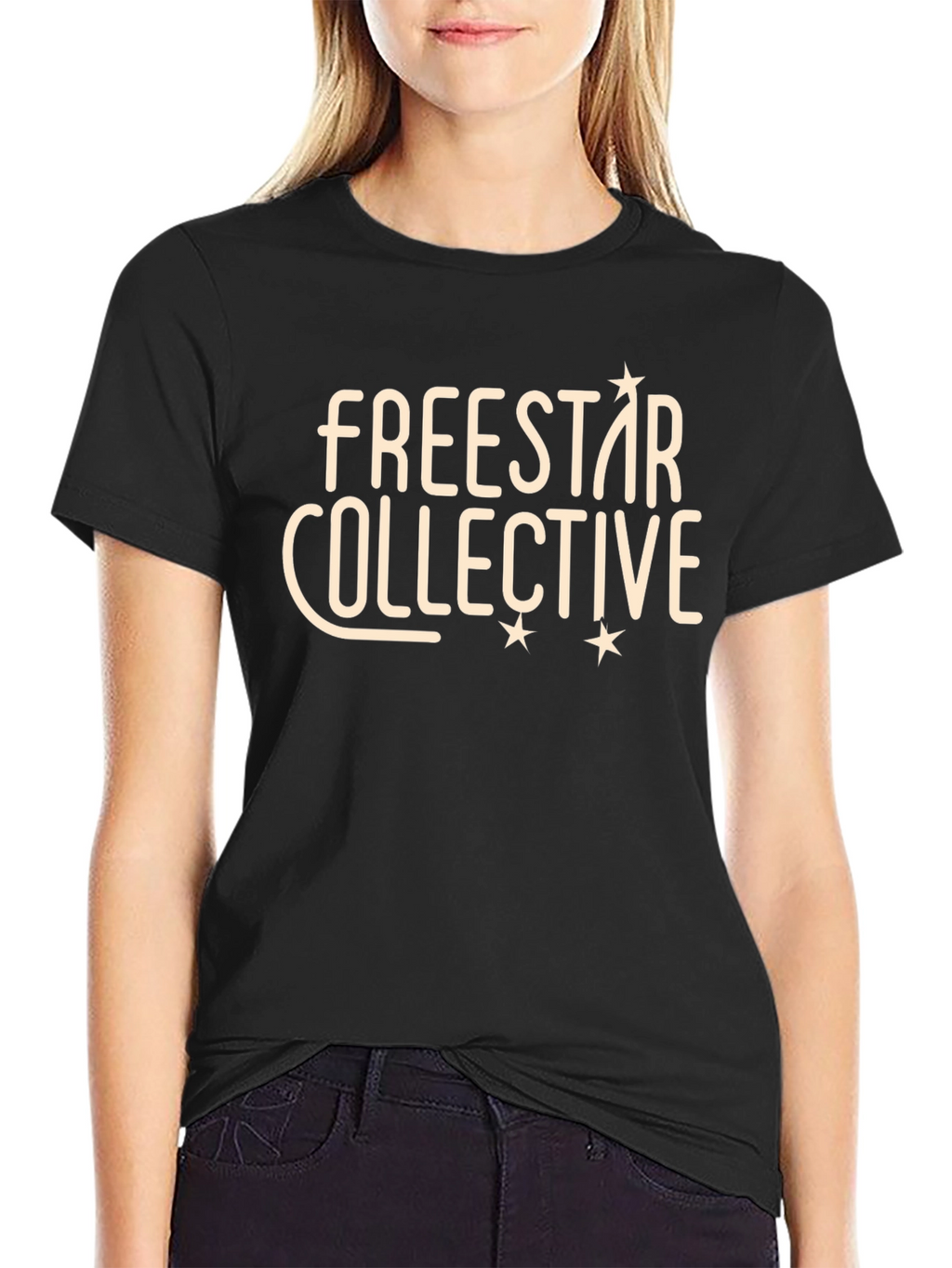 Freestar Collective Graphic Tee - Black