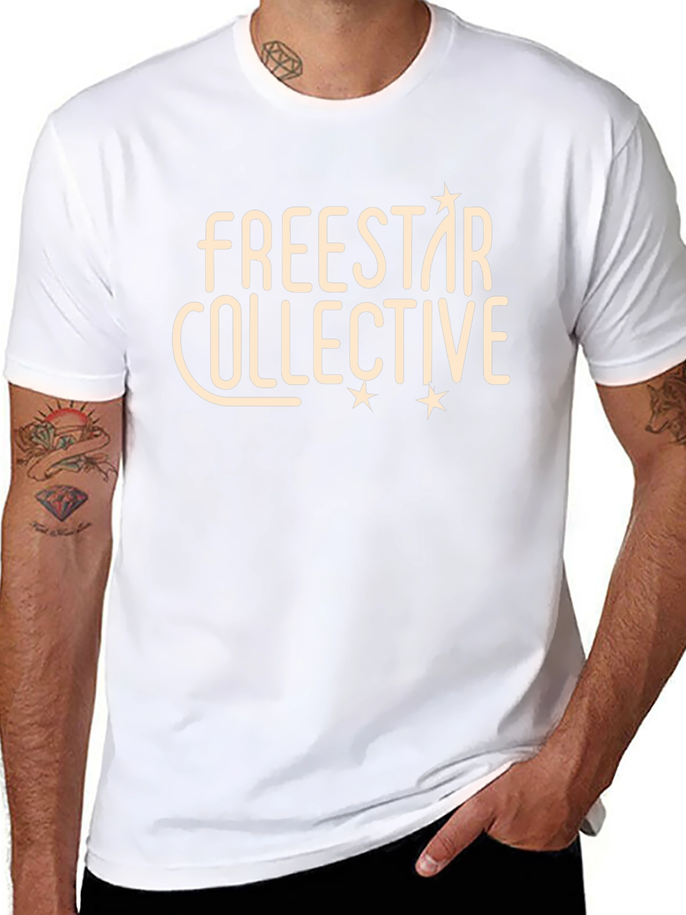 Freestar Collective Graphic Tee - Black