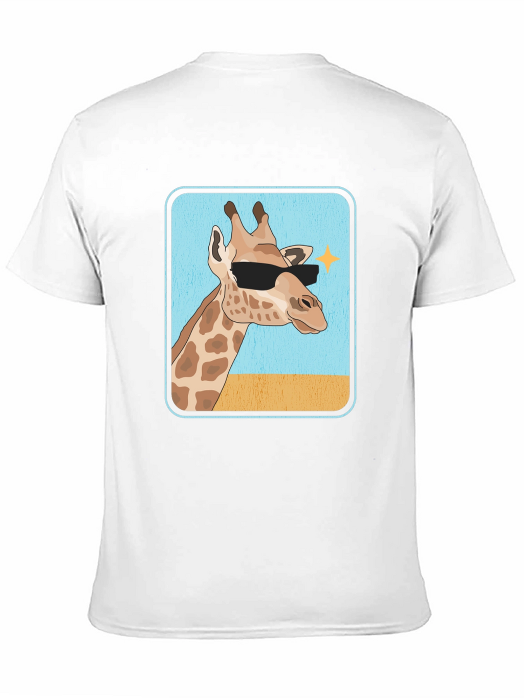 Cool Giraffe T-Shirt - Black Cotton Tee