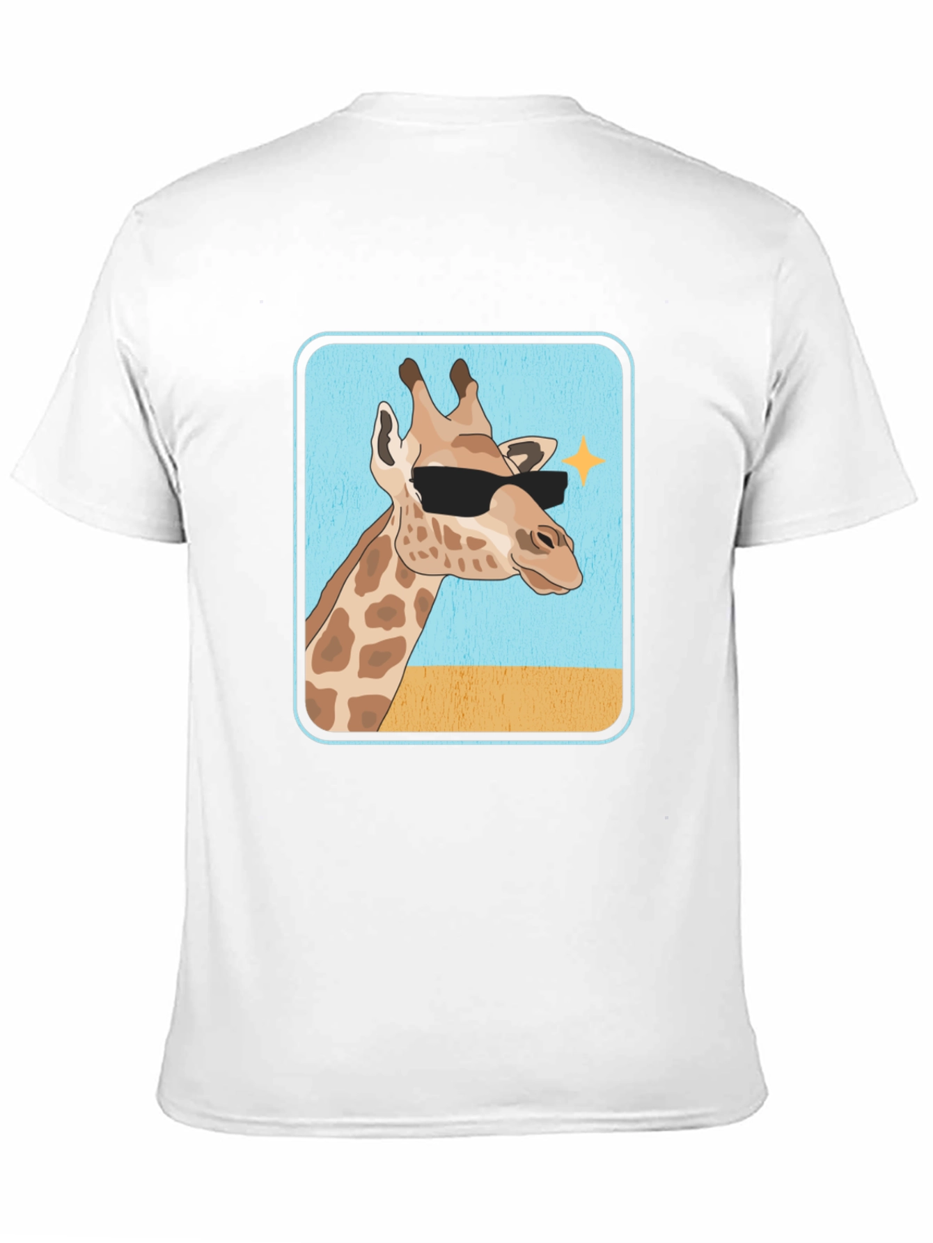 Cool Giraffe T-Shirt - Black Cotton Tee