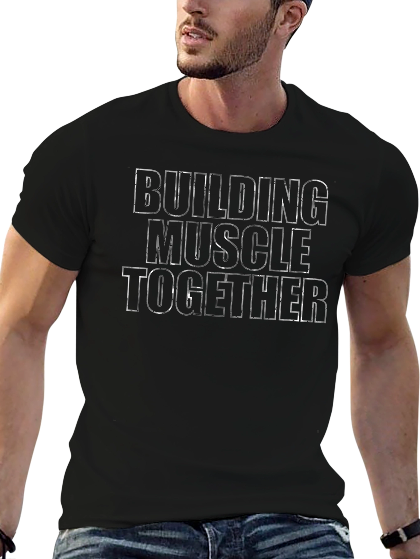 Building Muscle Together Graphic Tee