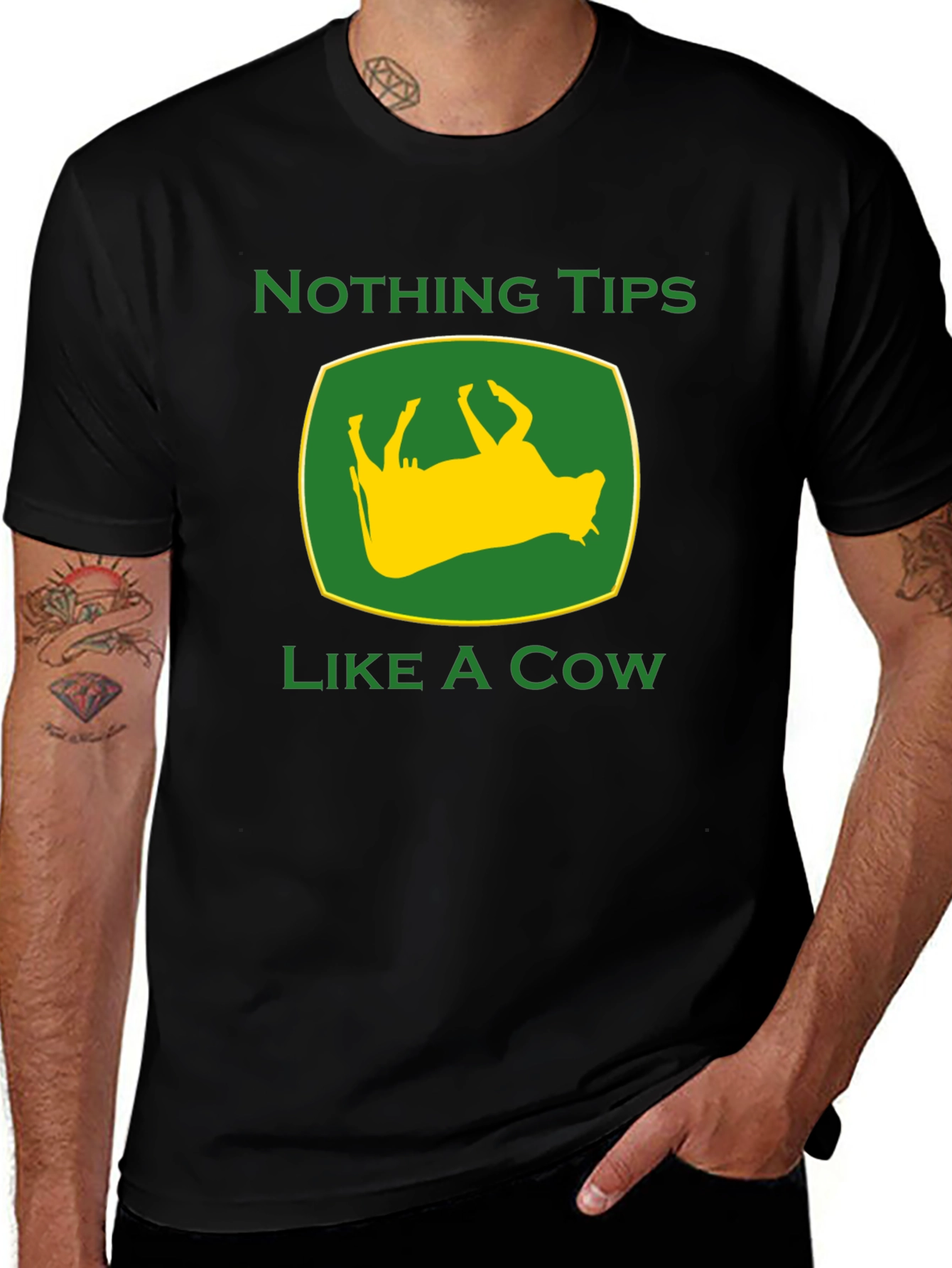 Funny Nothing Tips Like A Cow Graphic Tee