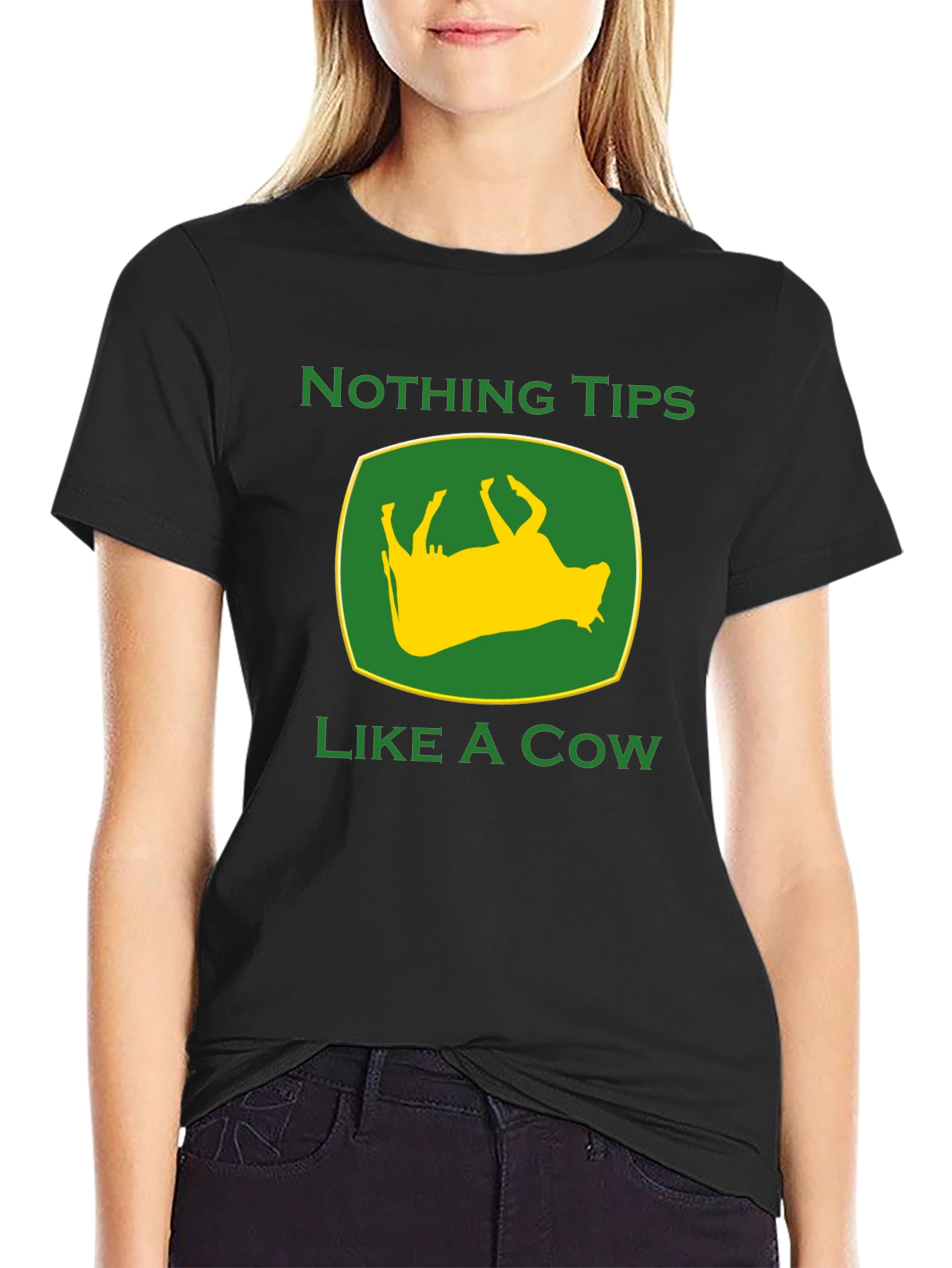Funny Nothing Tips Like A Cow Graphic Tee