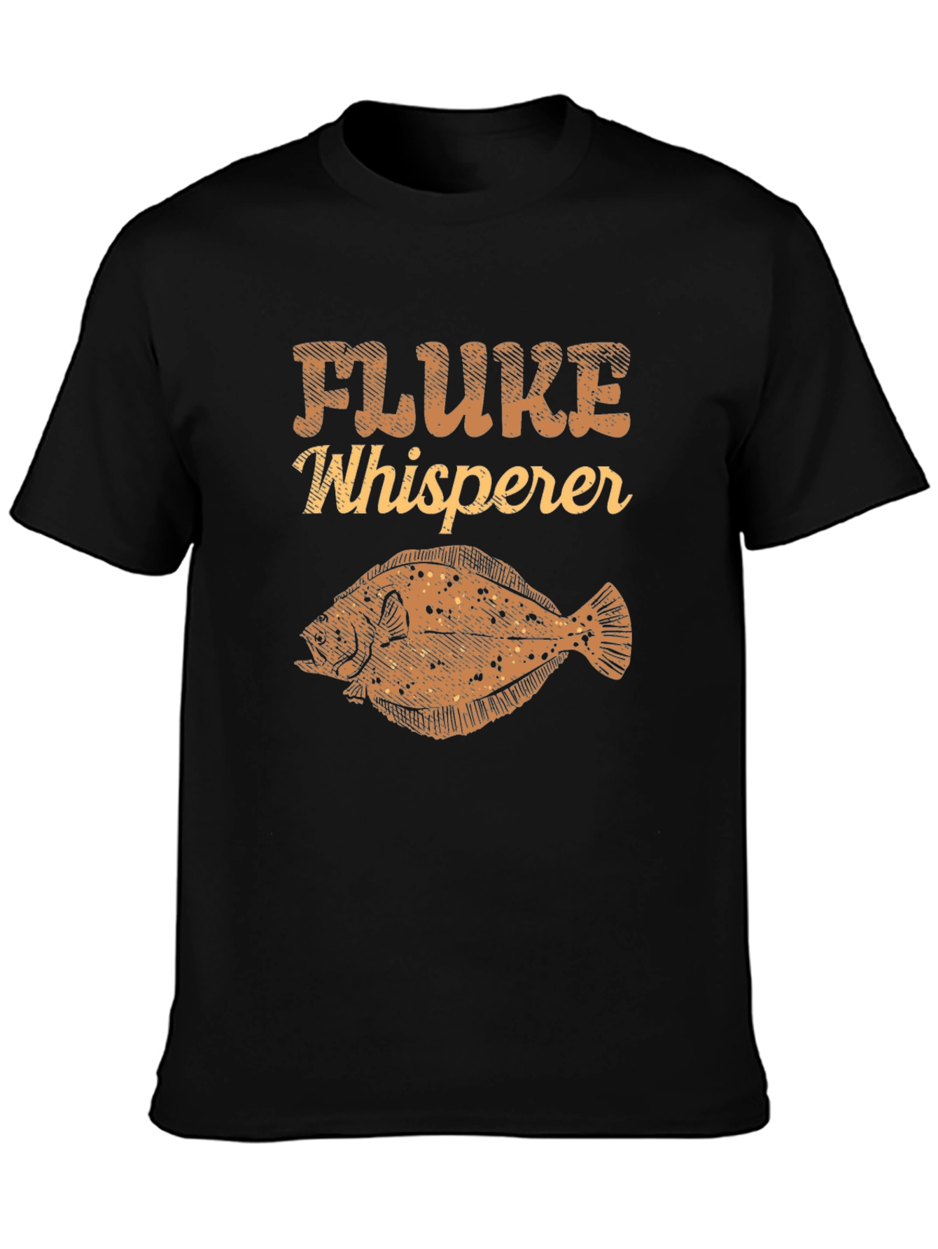 Fluke Whisperer Graphic Tee - Black Cotton T-Shirt