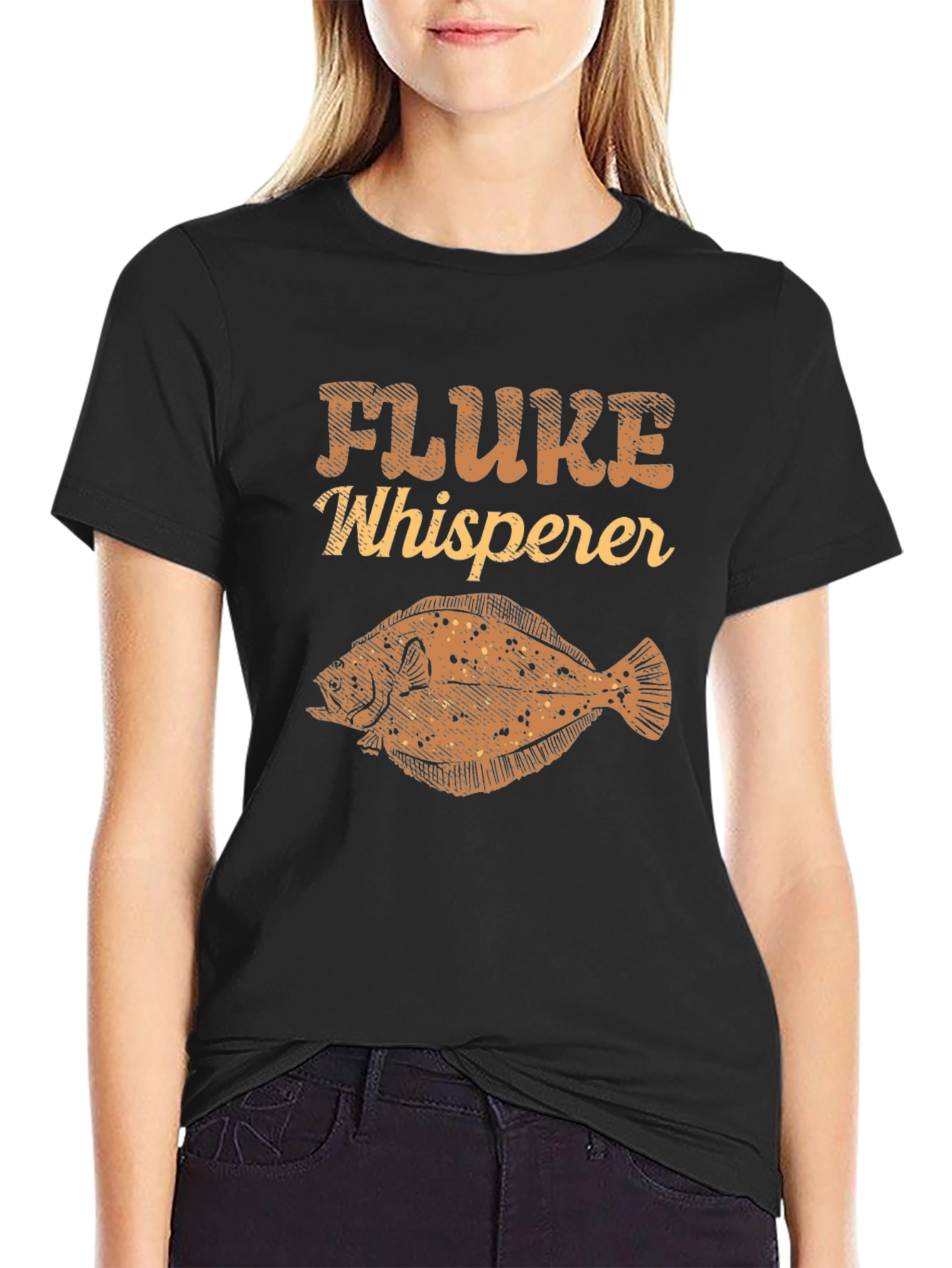 Fluke Whisperer Graphic Tee - Black Cotton T-Shirt