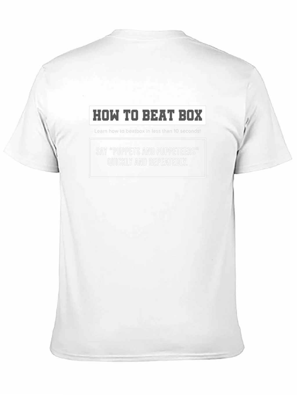 Funny Beatbox Tutorial T-Shirt