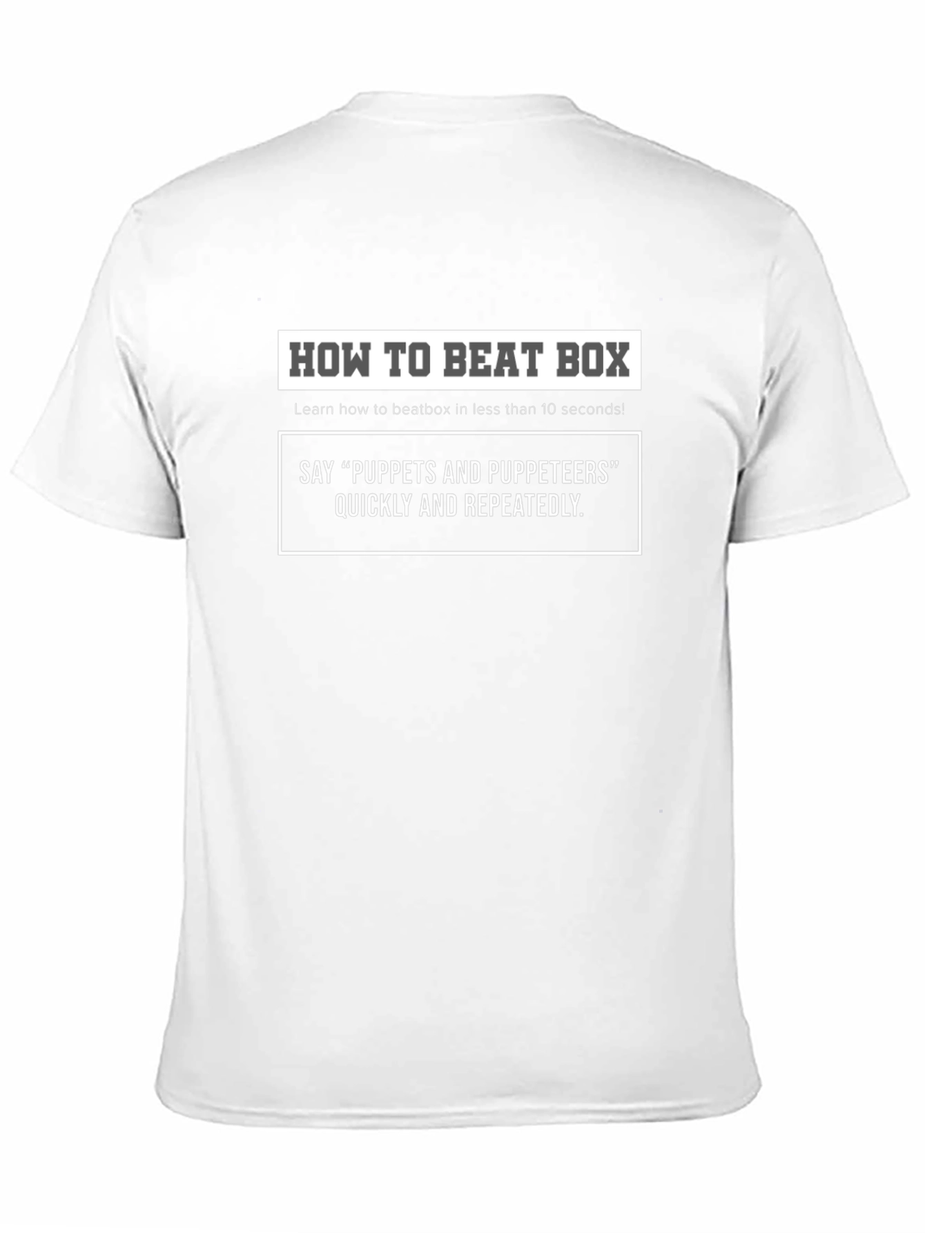 Funny Beatbox Tutorial T-Shirt