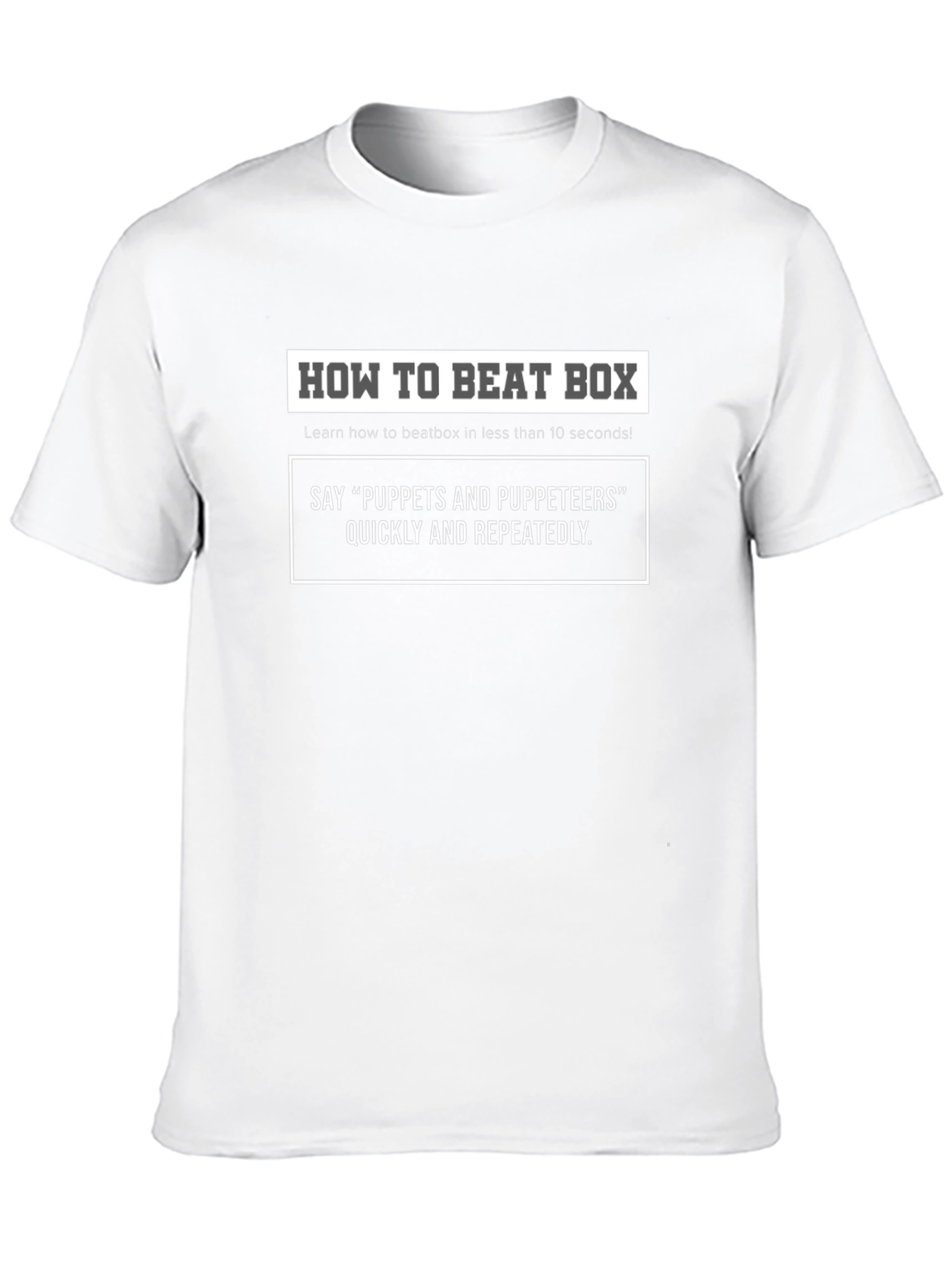 Funny Beatbox Tutorial T-Shirt