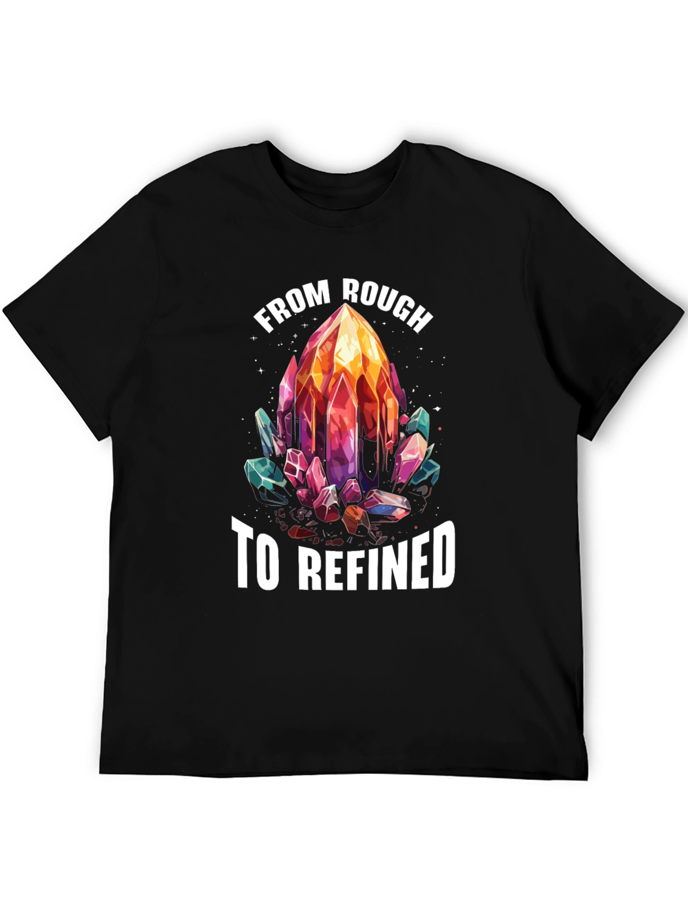 From Rough to Refined Crystal Graphic Tee