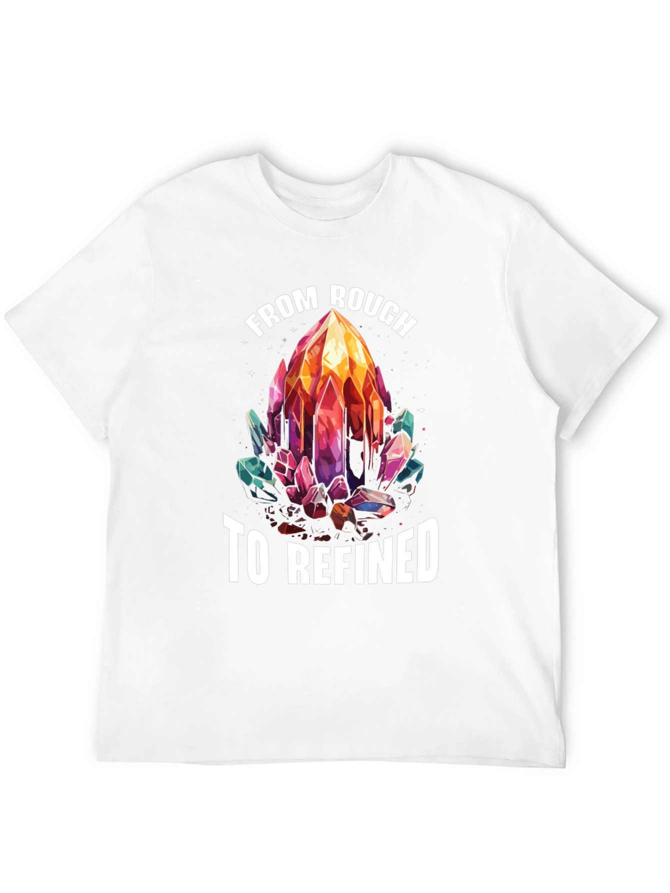 From Rough to Refined Crystal Graphic Tee