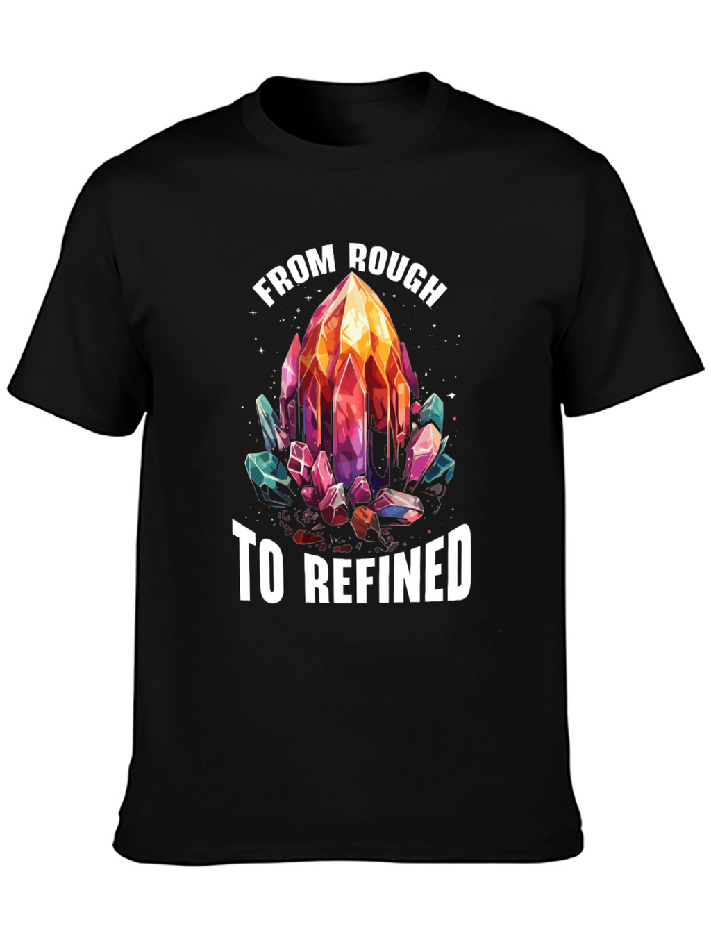 From Rough to Refined Crystal Graphic Tee