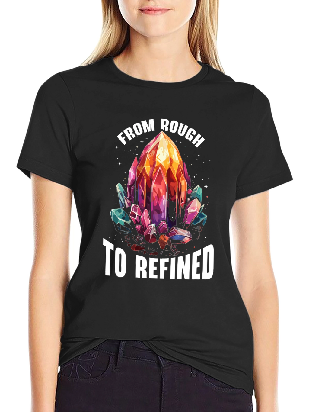 From Rough to Refined Crystal Graphic Tee